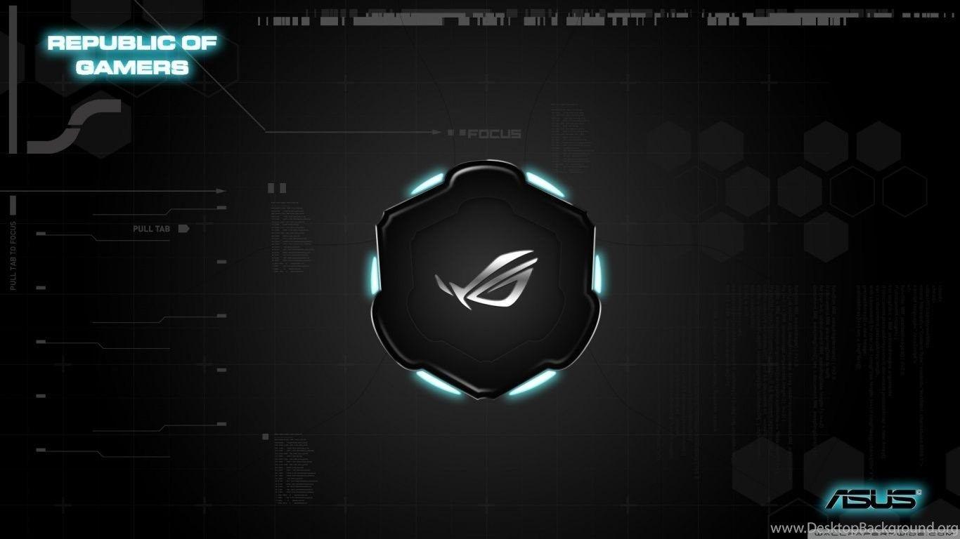 1366x768 Asus Republic Of Gamers HD Desktop Wallpaper : Widescreen : High