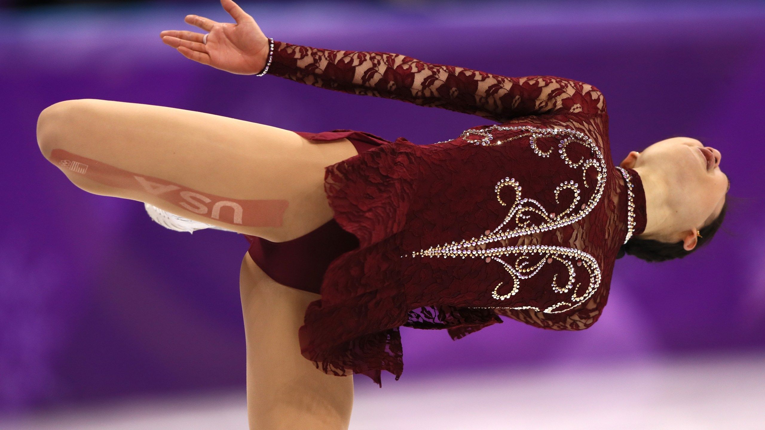 2560x1440 PHOTOS: Team USA stumbles during Ladies Single Skating Short Program
