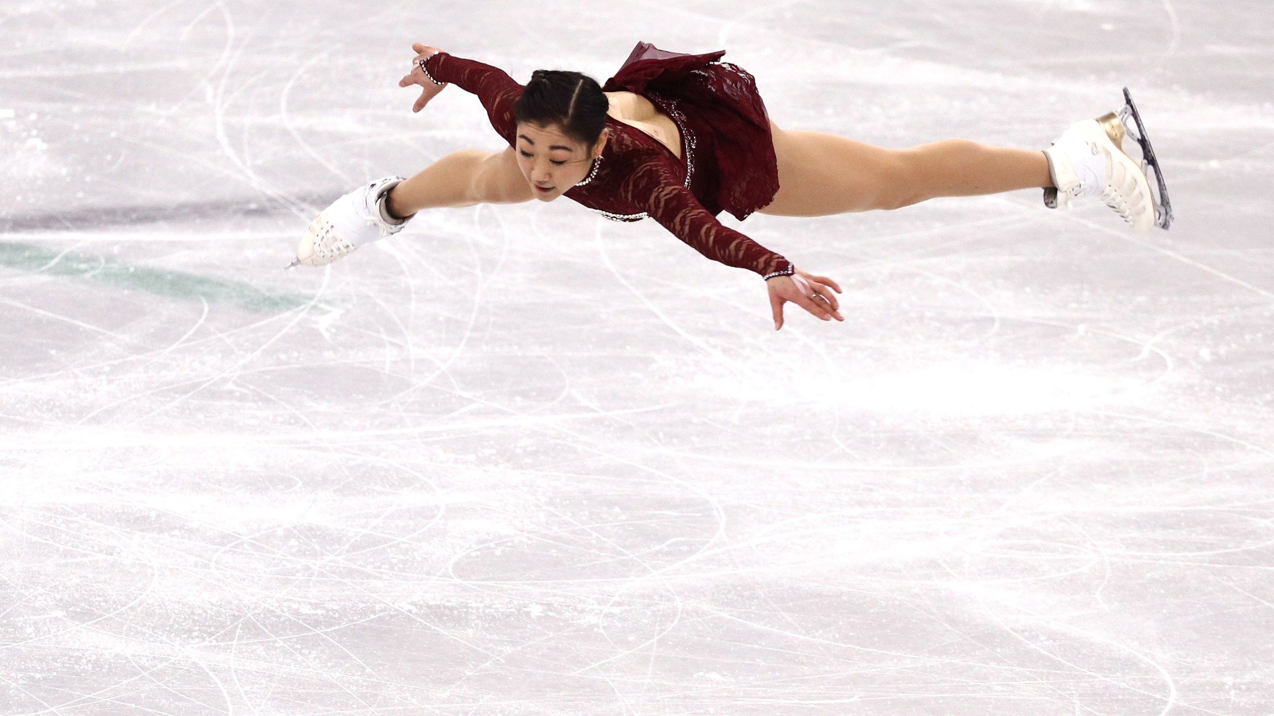 2560x1440 PHOTOS: Team USA stumbles during Ladies Single Skating Short Program