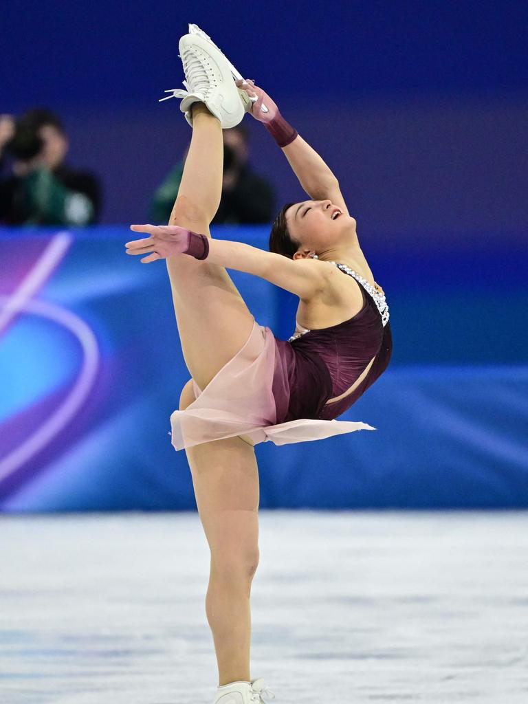 768x1024 Winter Olympics skater shields crying rival in crushing figure skating moment. news.com.au