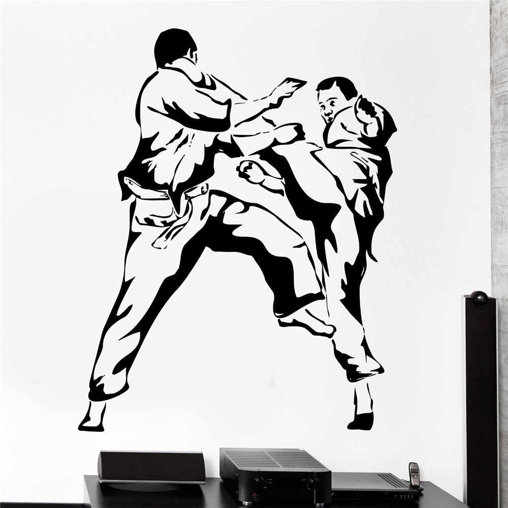 1000x1000 New Wall Sticker Sport Karate Martial Arts Fighting Fighter Vinyl