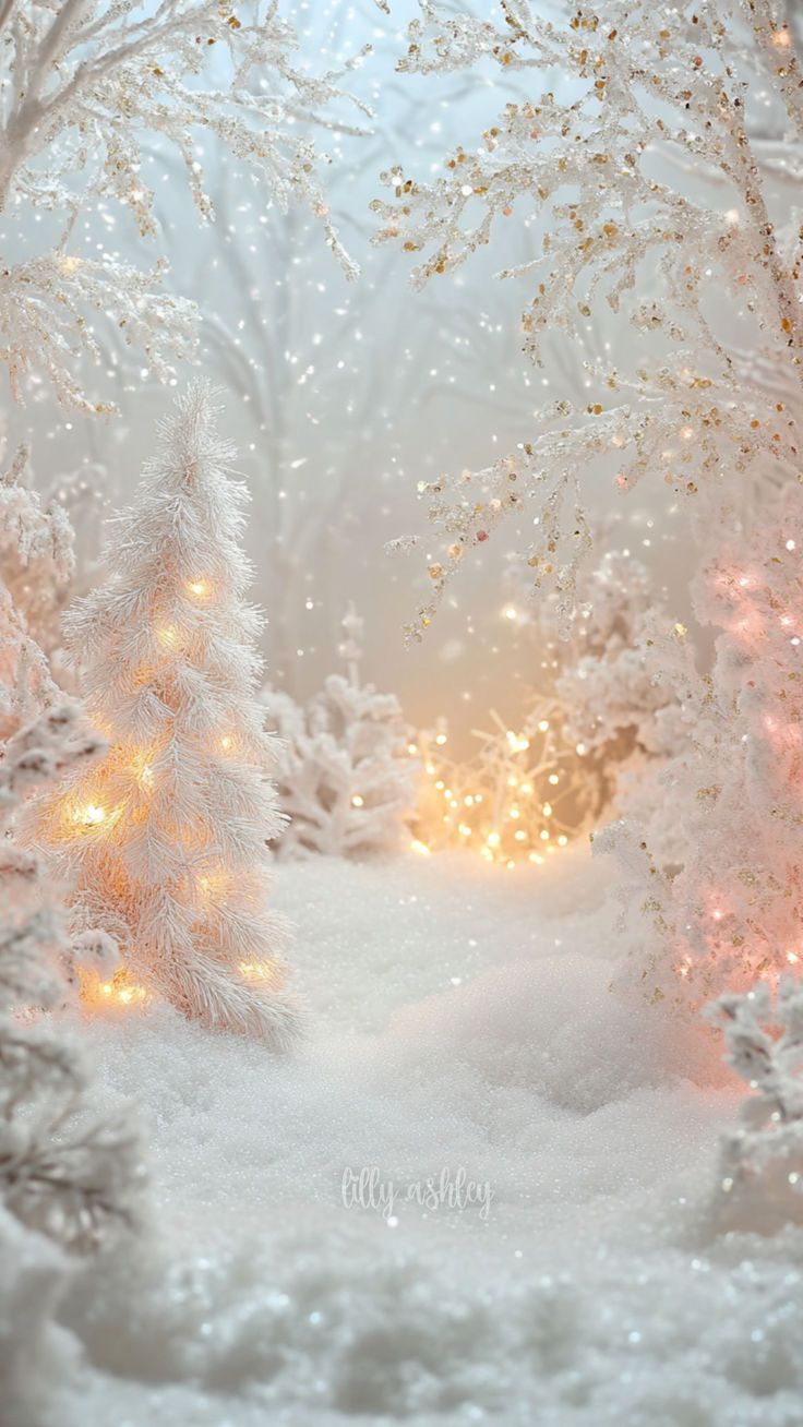 736x1308 Aesthetic Winter Background for Phones