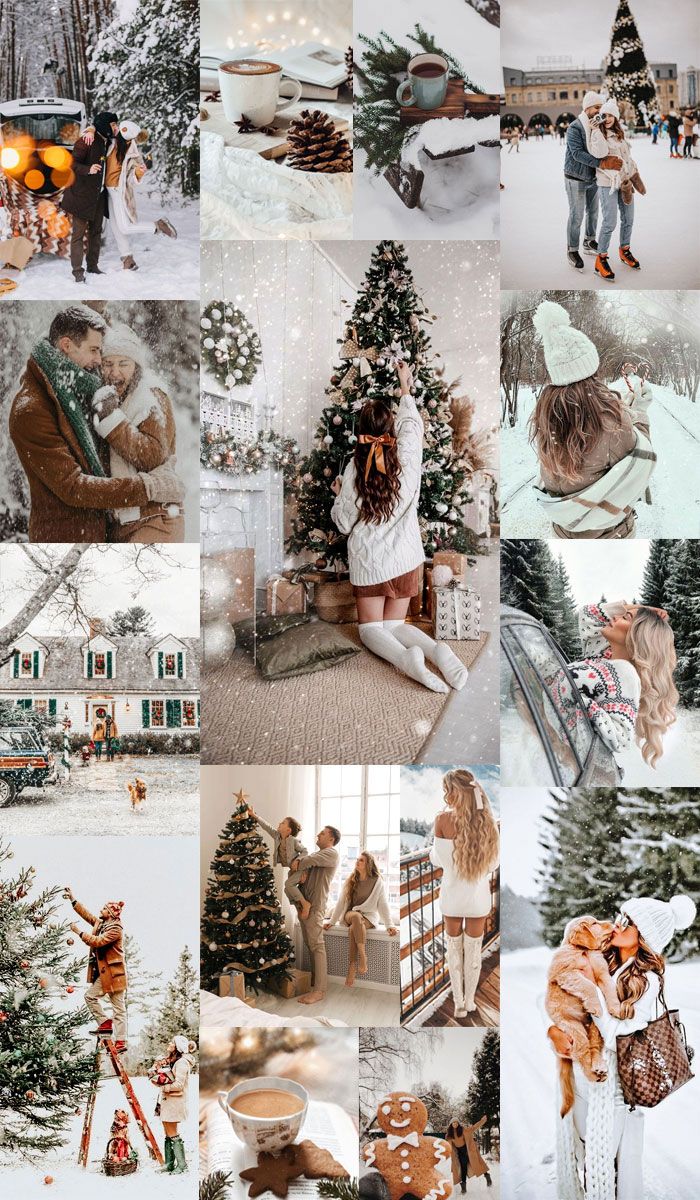 700x1200 Christmas Collage Aesthetic Ideas : Neutral Christmas Aesthetic Collage. Colour + Mood + Style Inspiration