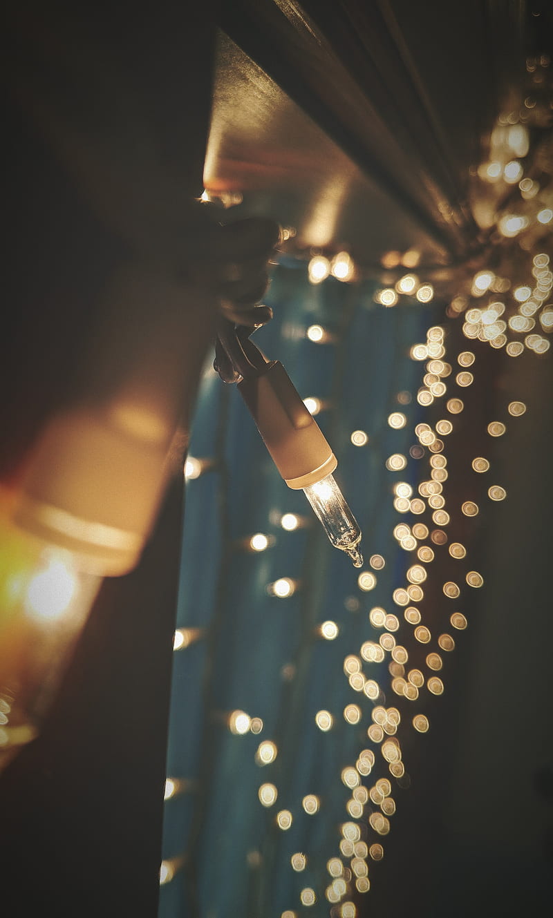 800x1329 Aesthetic lights, dark priv, winter, HD phone wallpaper