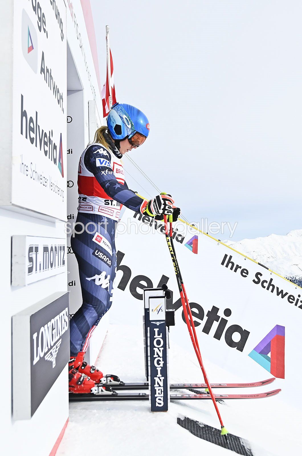 1060x1600 Mikaela Shiffrin USA Ski World Cup Downhill Start St Moritz Switzerland 2022 Image