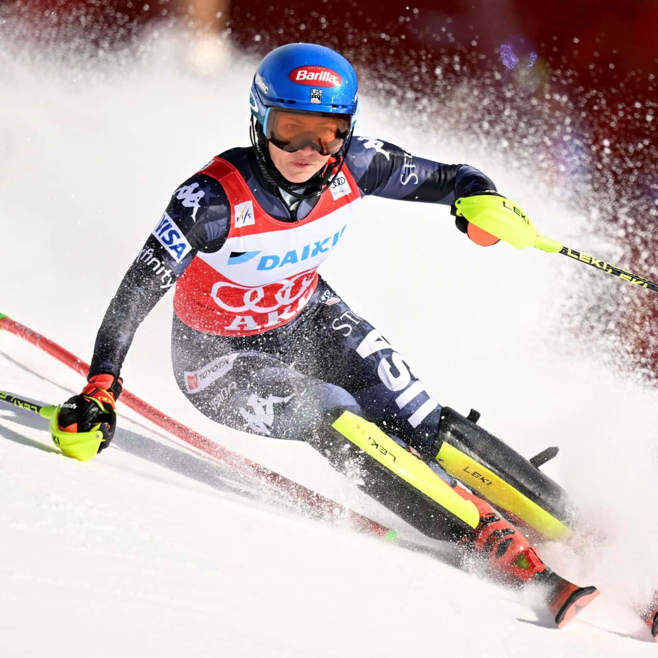 1280x1280 Mikaela Shiffrin Wallpaper