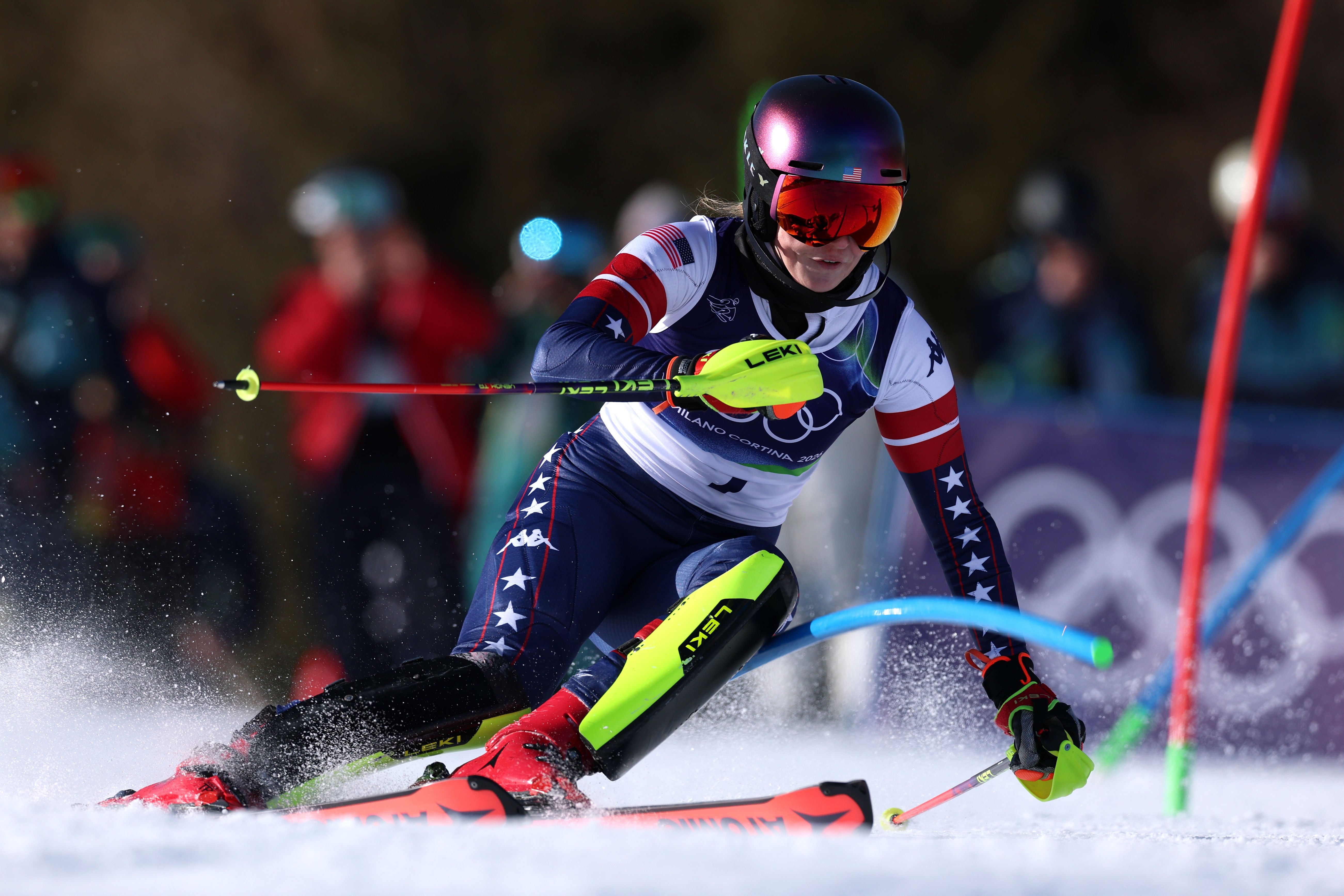 5205x3470 US Star Mikaela Shiffrin Wins Slalom To Break 8 Year Olympic Drought