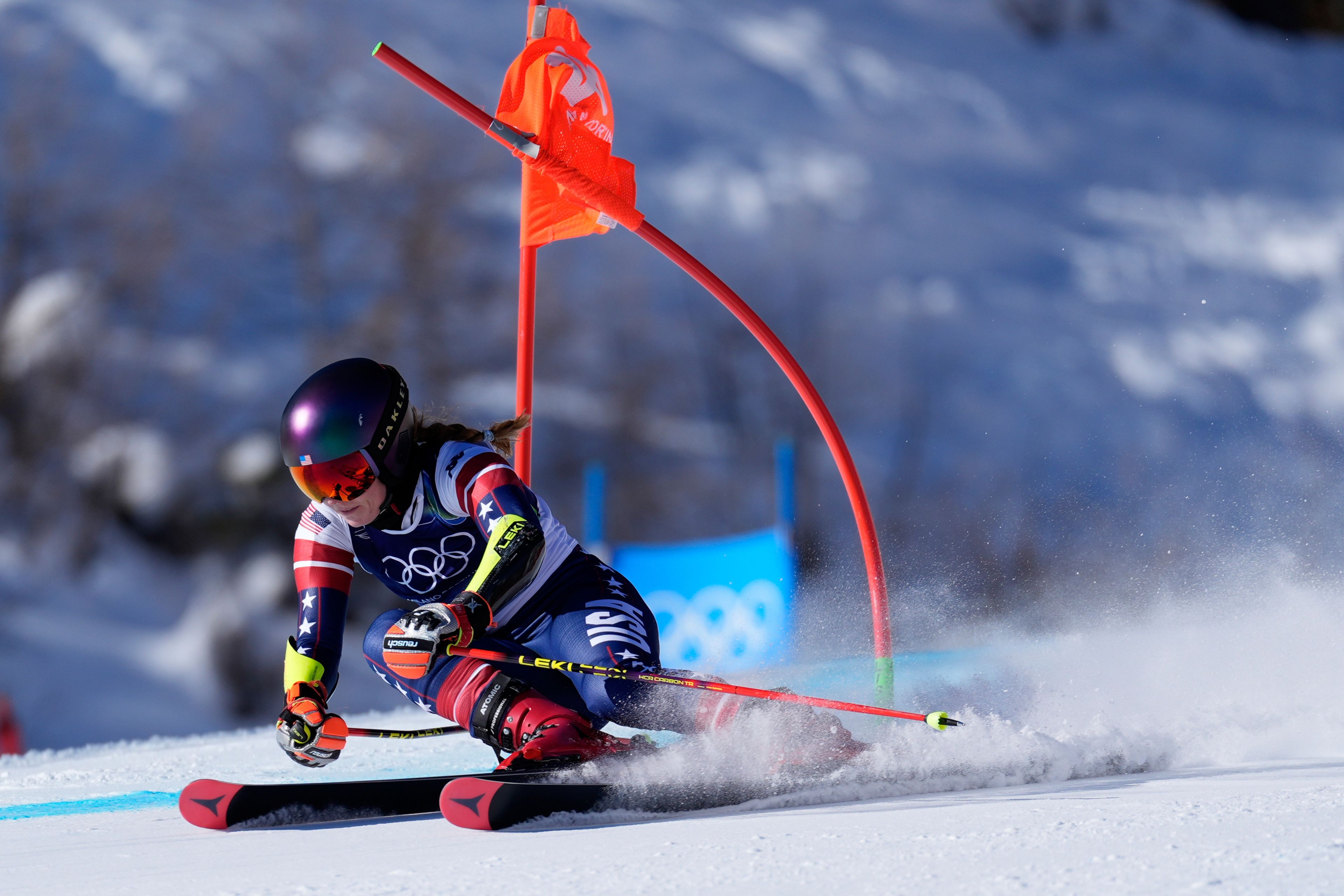 3840x2560 Mikaela Shiffrin's giant slalom at Milan Cortina ended without a medal