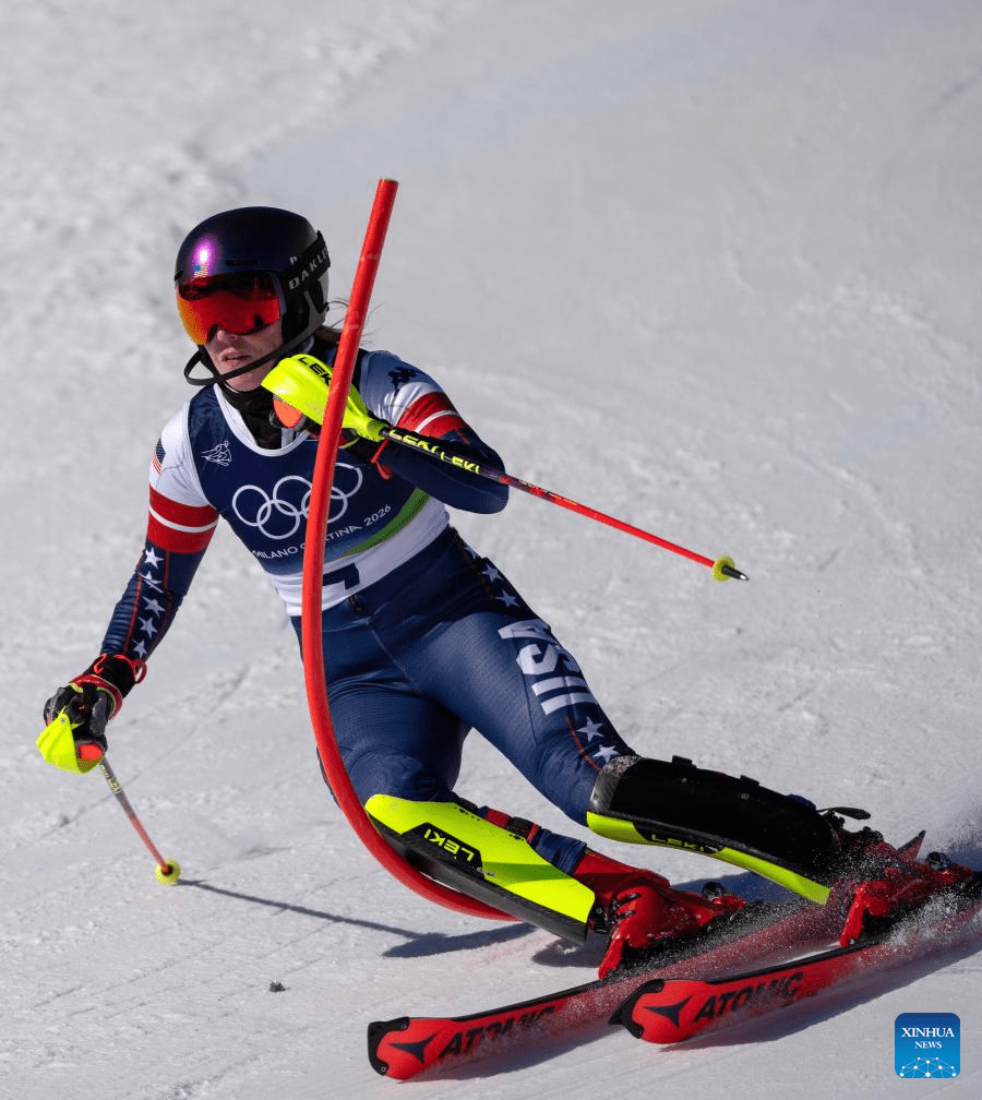 900x1008 U.S. Star Shiffrin Wins Women's Slalom, Returns To Olympic Top Podium After Eight Years Xinhua