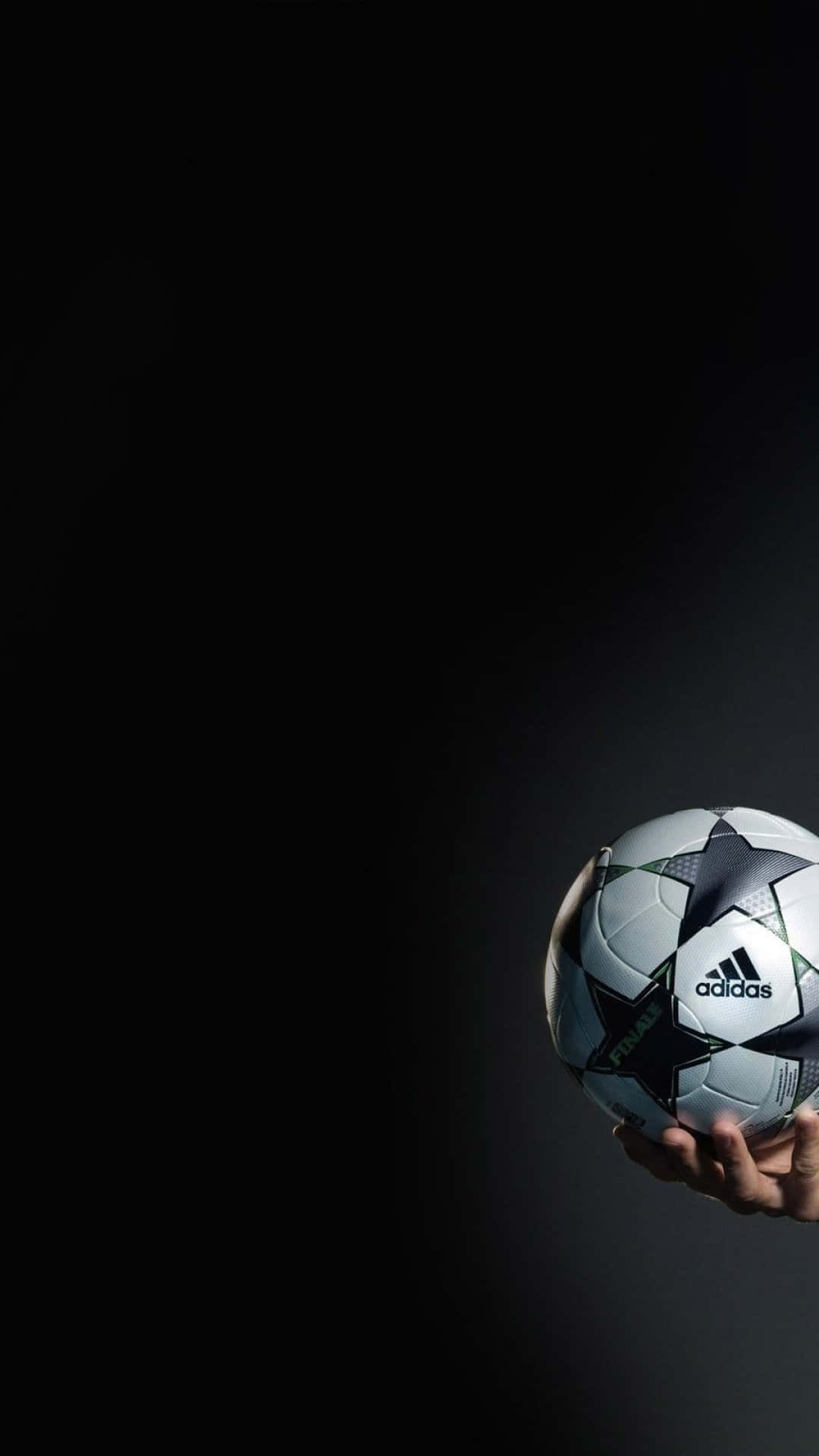 1080x1920 Black Soccer Wallpaper