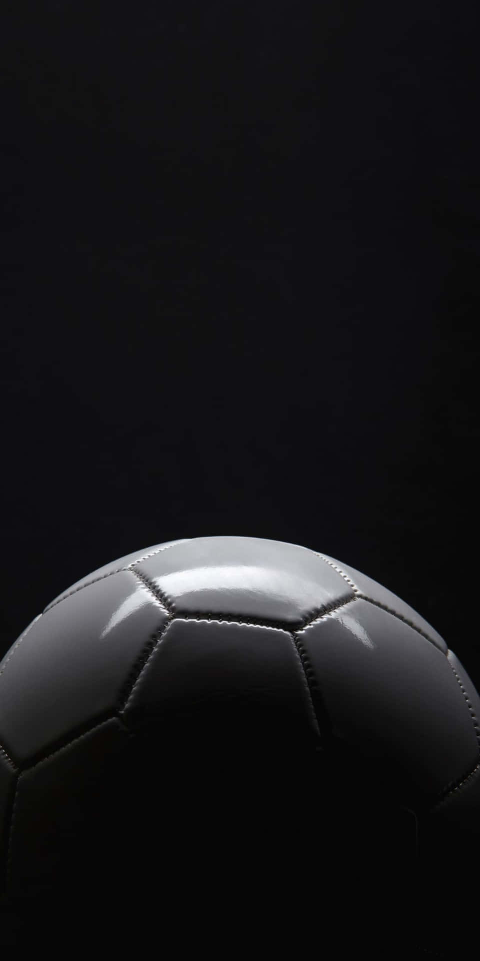 960x1920 Download Glossy White Soccer Ball Sports Background