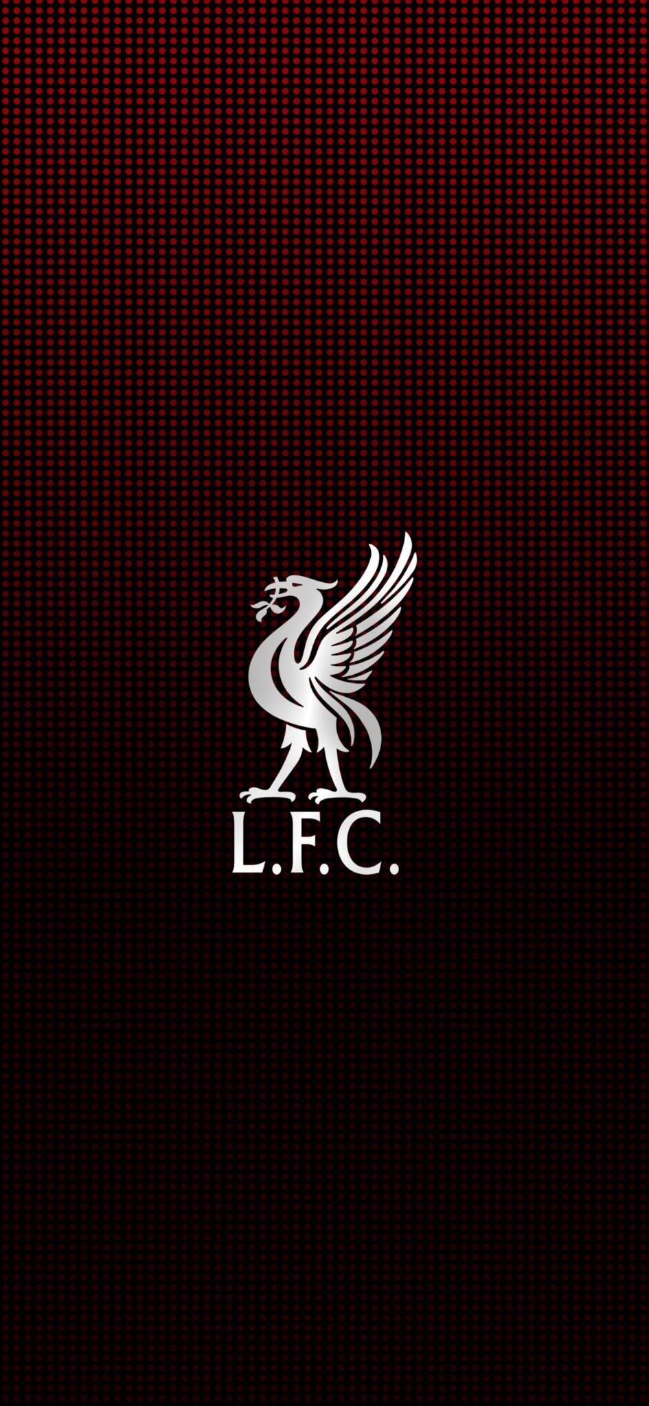 945x2048 Liverpool FC Crest on Textured Background Football Wallpaper