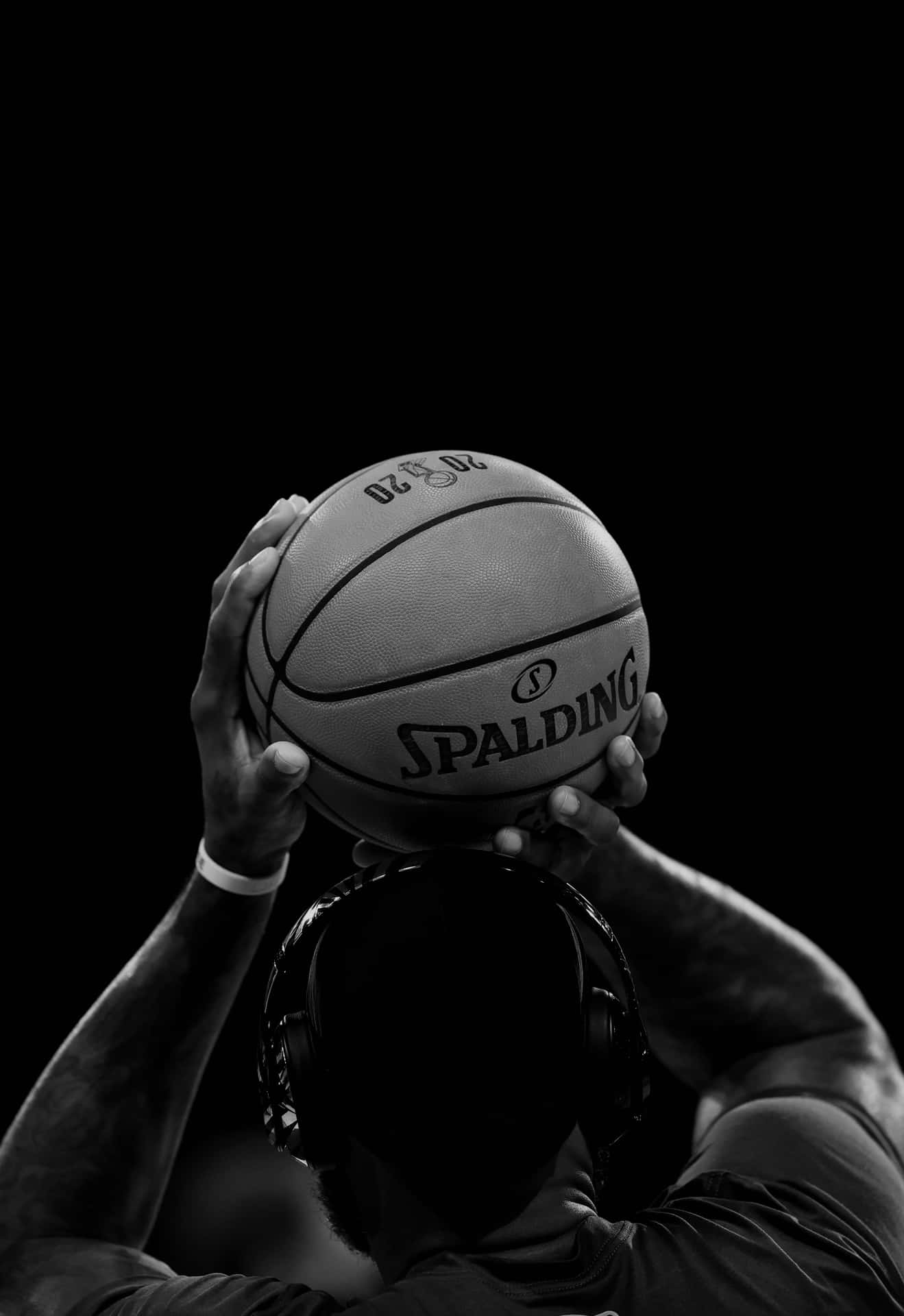 1319x1920 Black Basketball Wallpaper