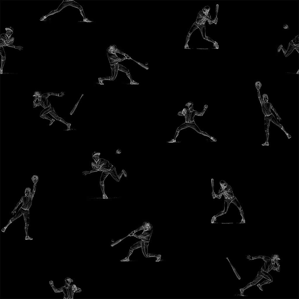 1024x1024 Batter's Up Edition Inspired Peel and Stick Wallpaper