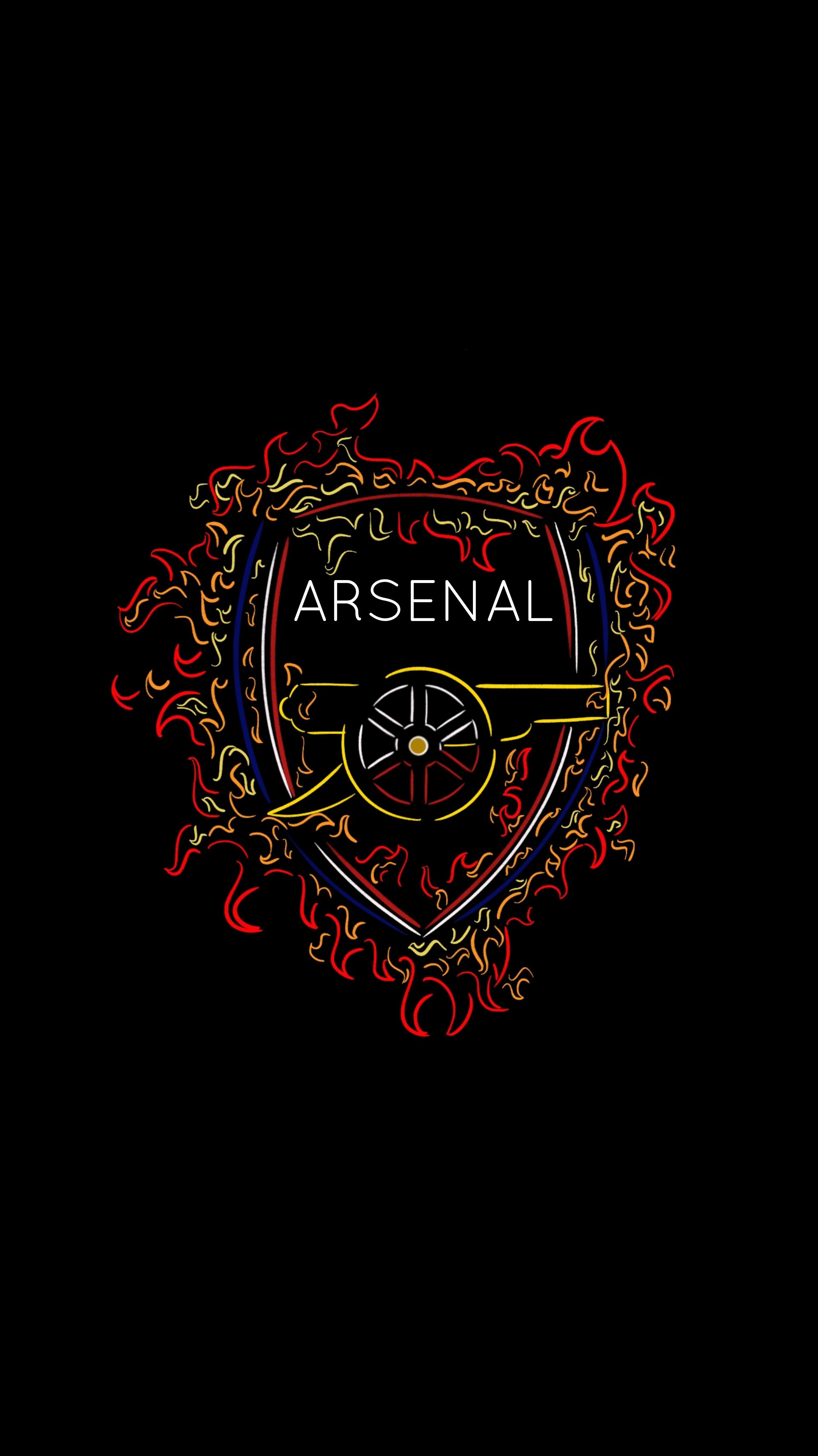 1920x3416 I made a minimal wallpaper of Arsenal in my style is it okay to post this here?