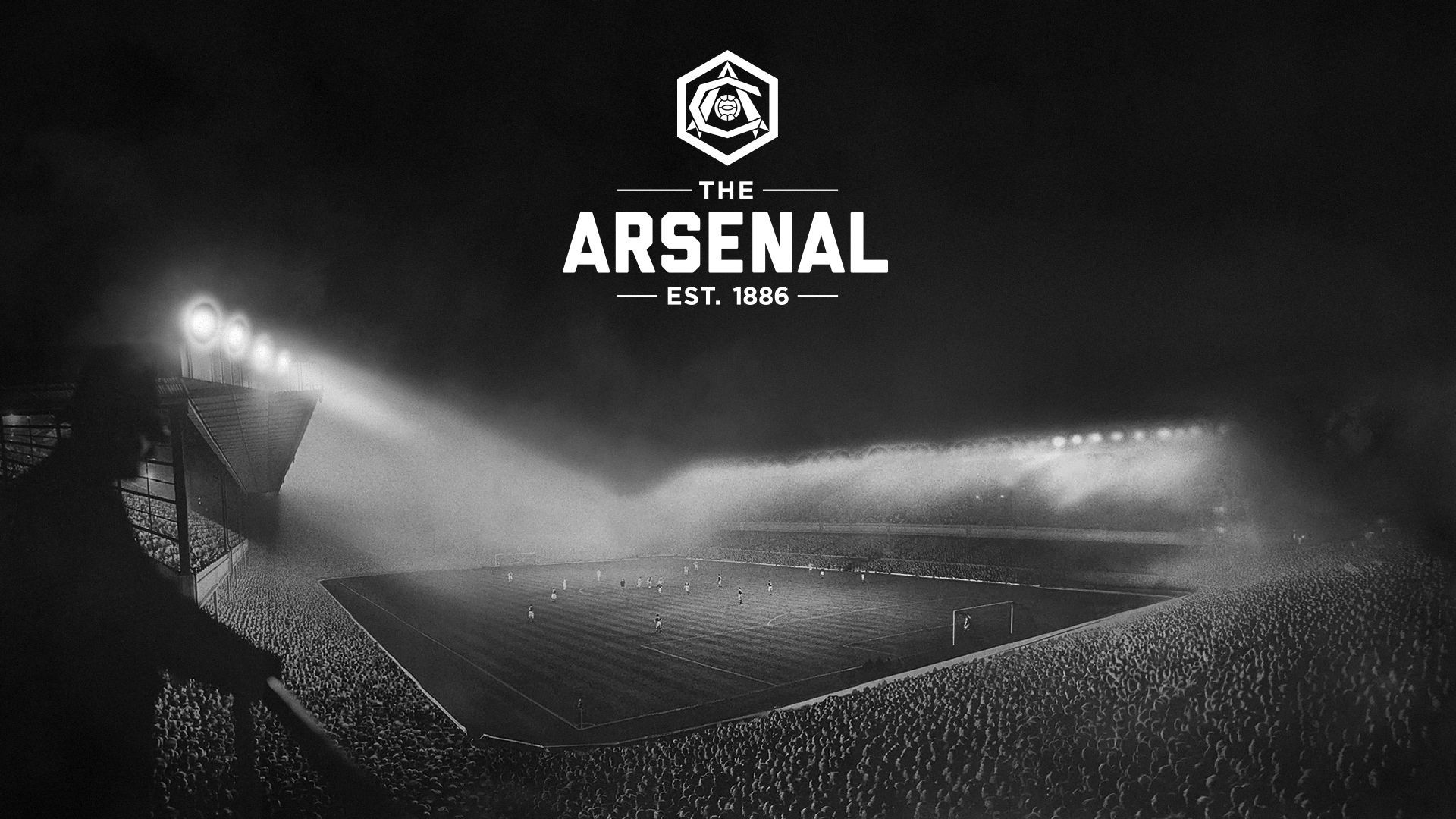 1920x1080 The Arsenal Logo In Stadium Background HD Arsenal Wallpaper
