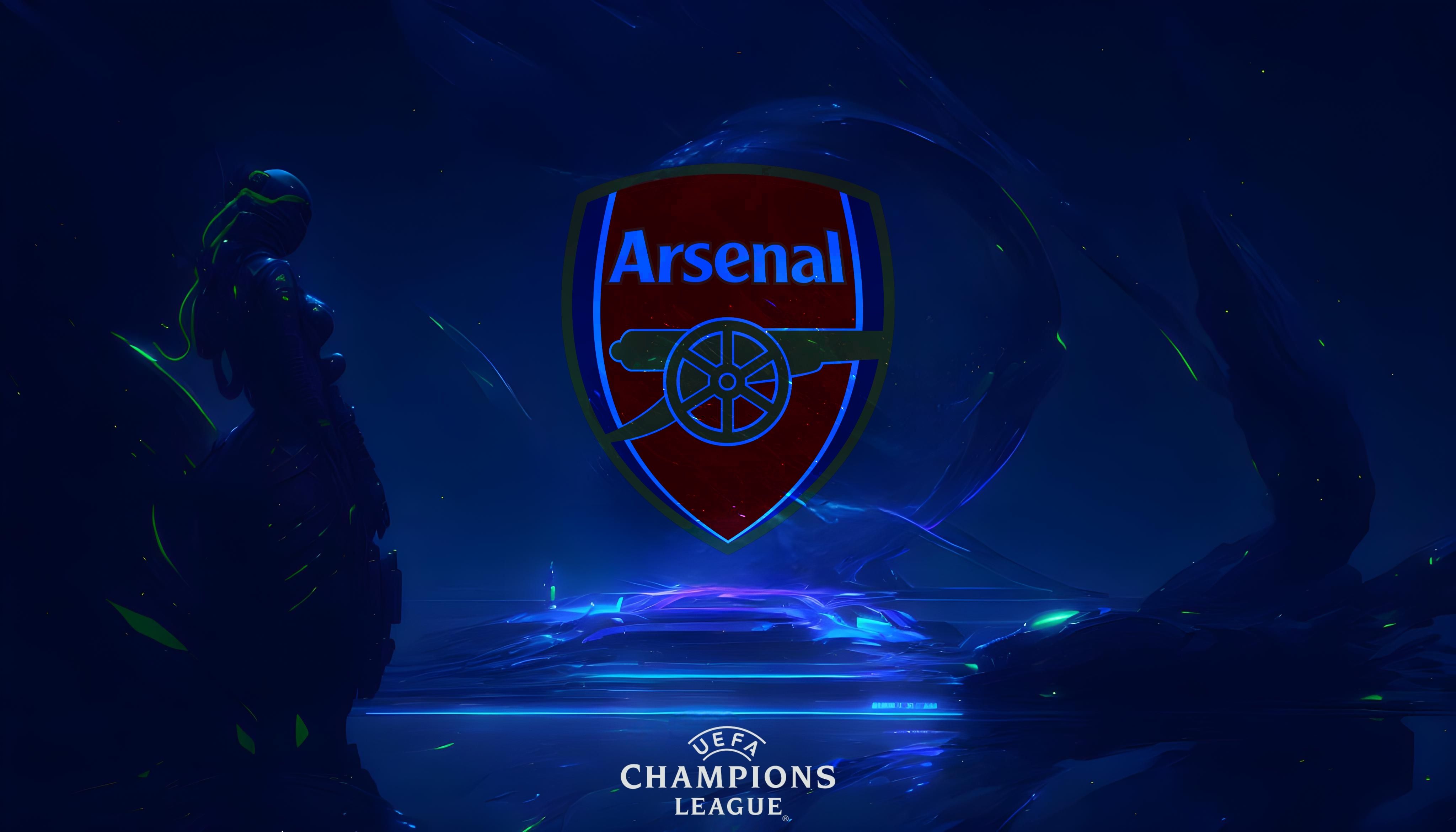 4096x2341 Arsenal FC Wallpaper 4K, UEFA Champions League