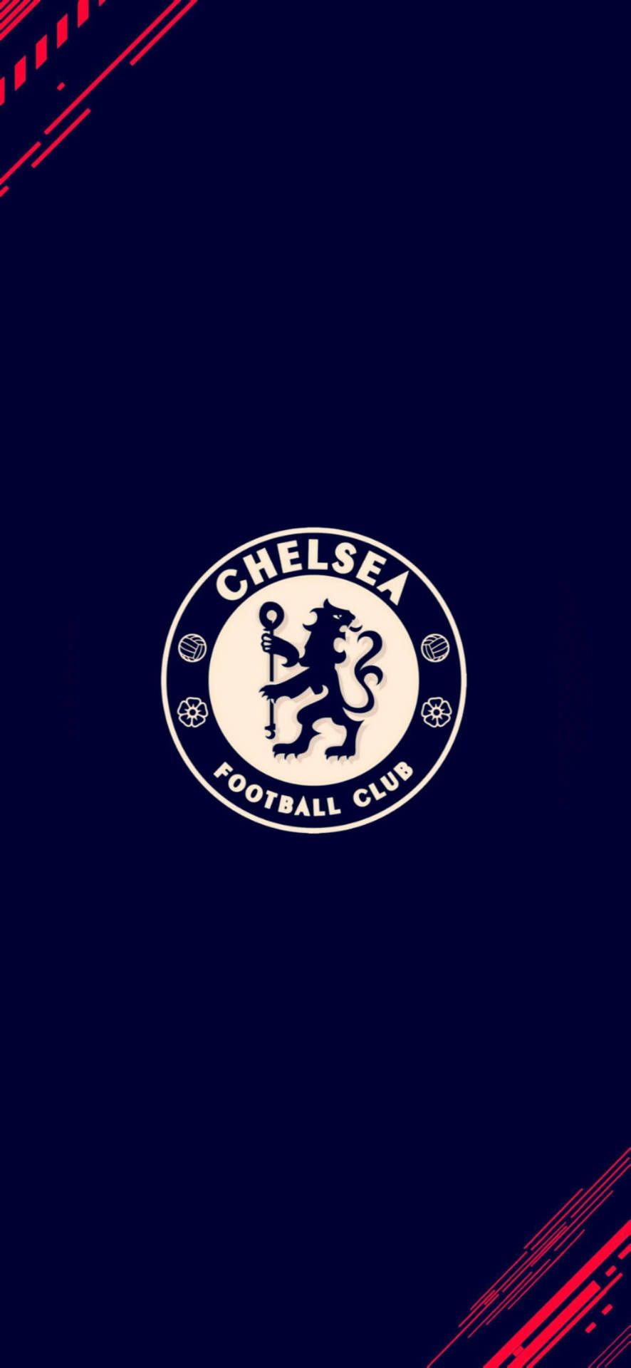 886x1920 Download Dark Blue Chelsea Fc Logo Wallpaper