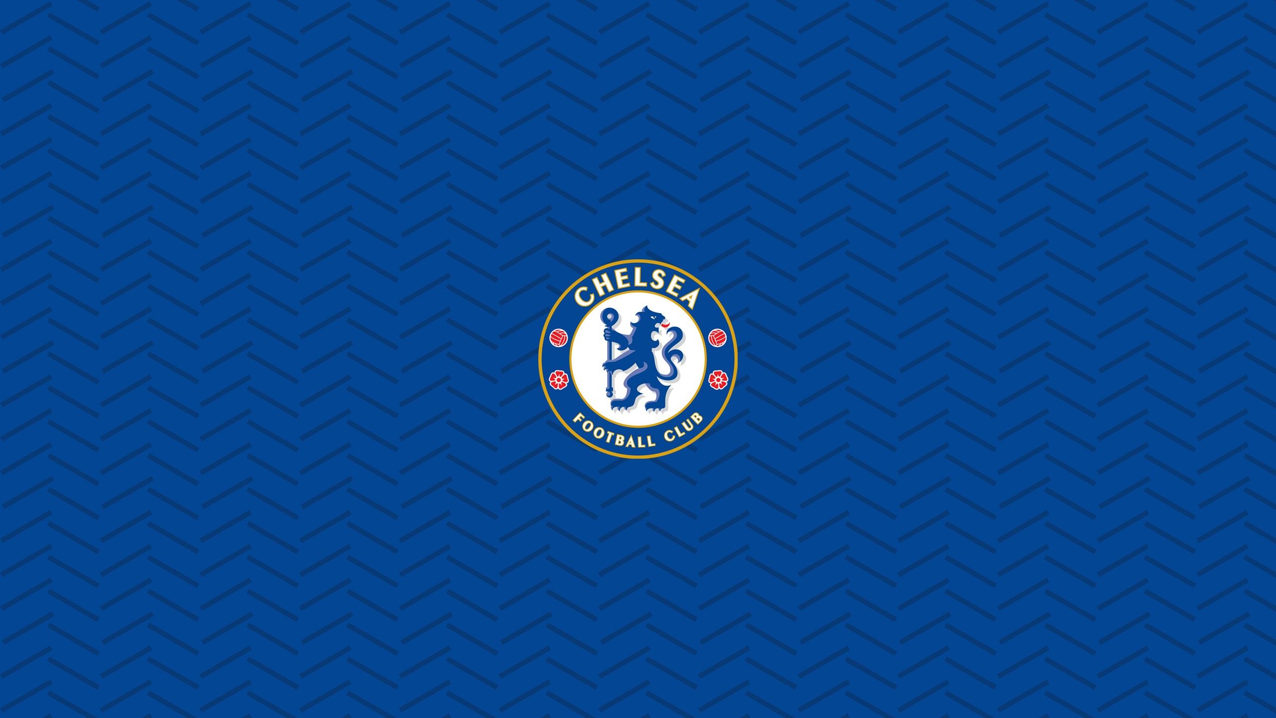 2560x1440 Crest Emblem Logo Soccer Symbol Dark Blue Background HD Chelsea F.C Wallpaper