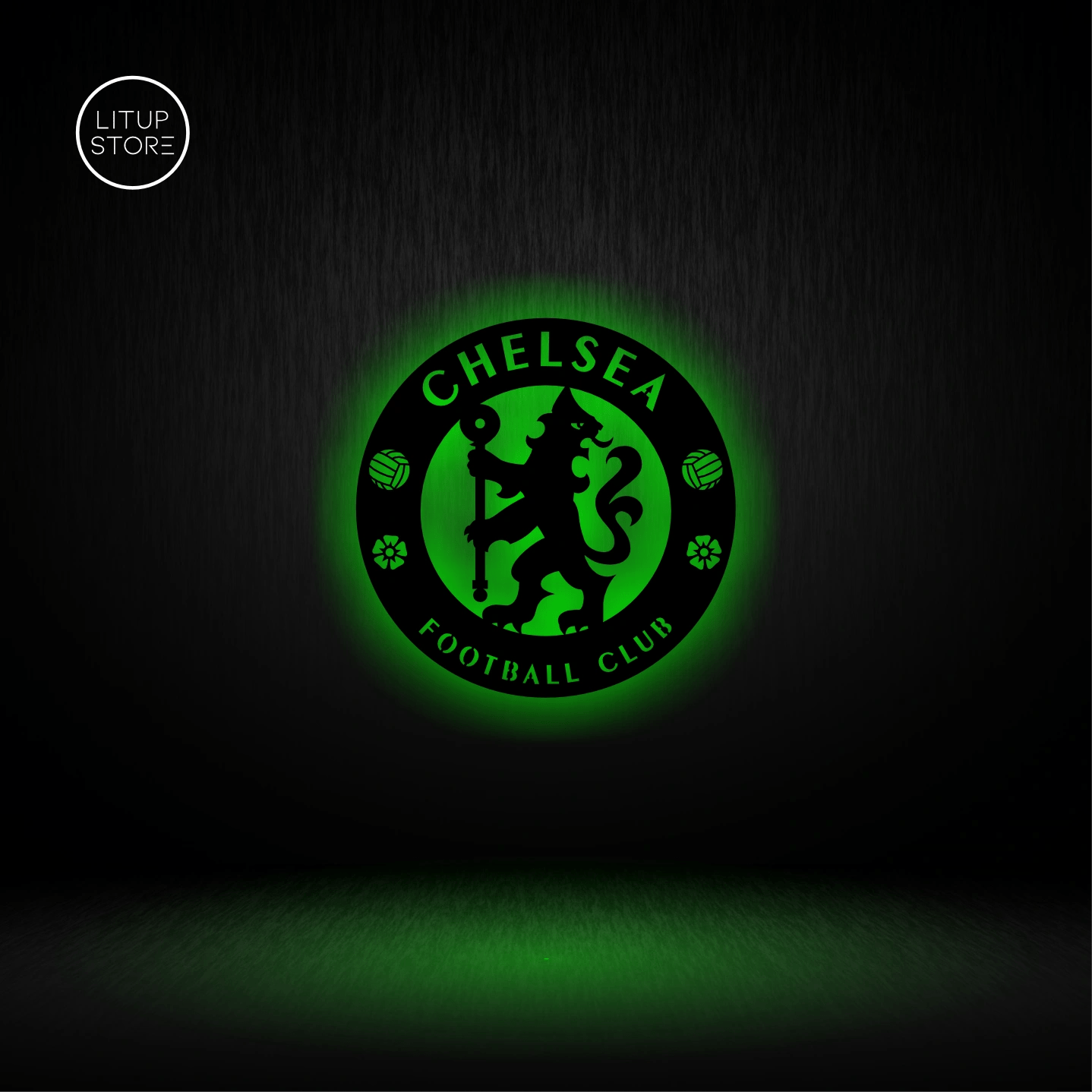 1438x1438 Chelsea Football Club LED Logo. Vibex