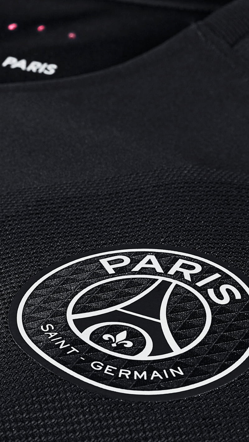 800x1422 PSG Black, foot, logo, paris saint germain, HD phone wallpaper