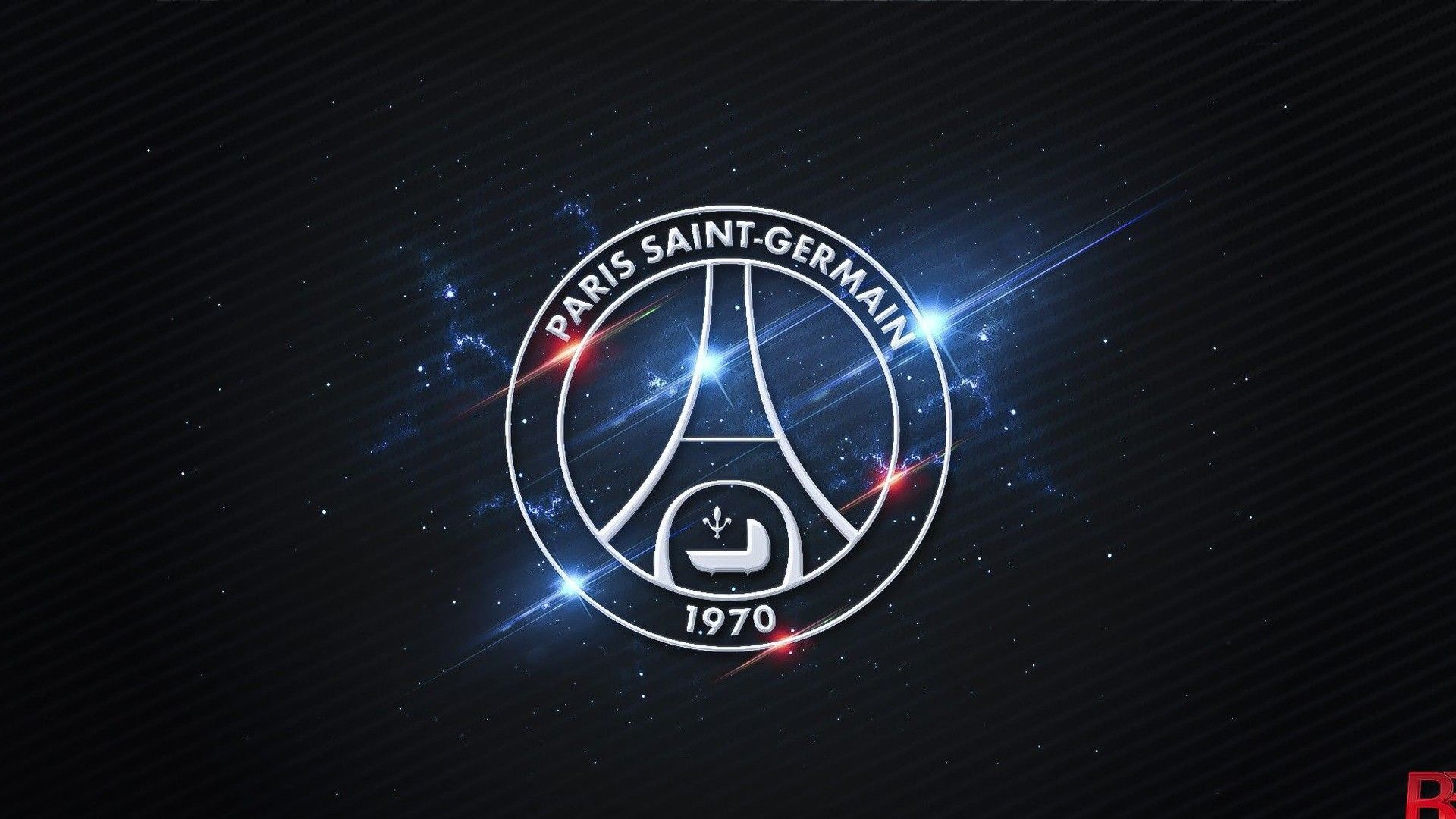 1920x1080 Paris Saint Germain Logo Glittering Stars Sky Background HD PSG Wallpaper