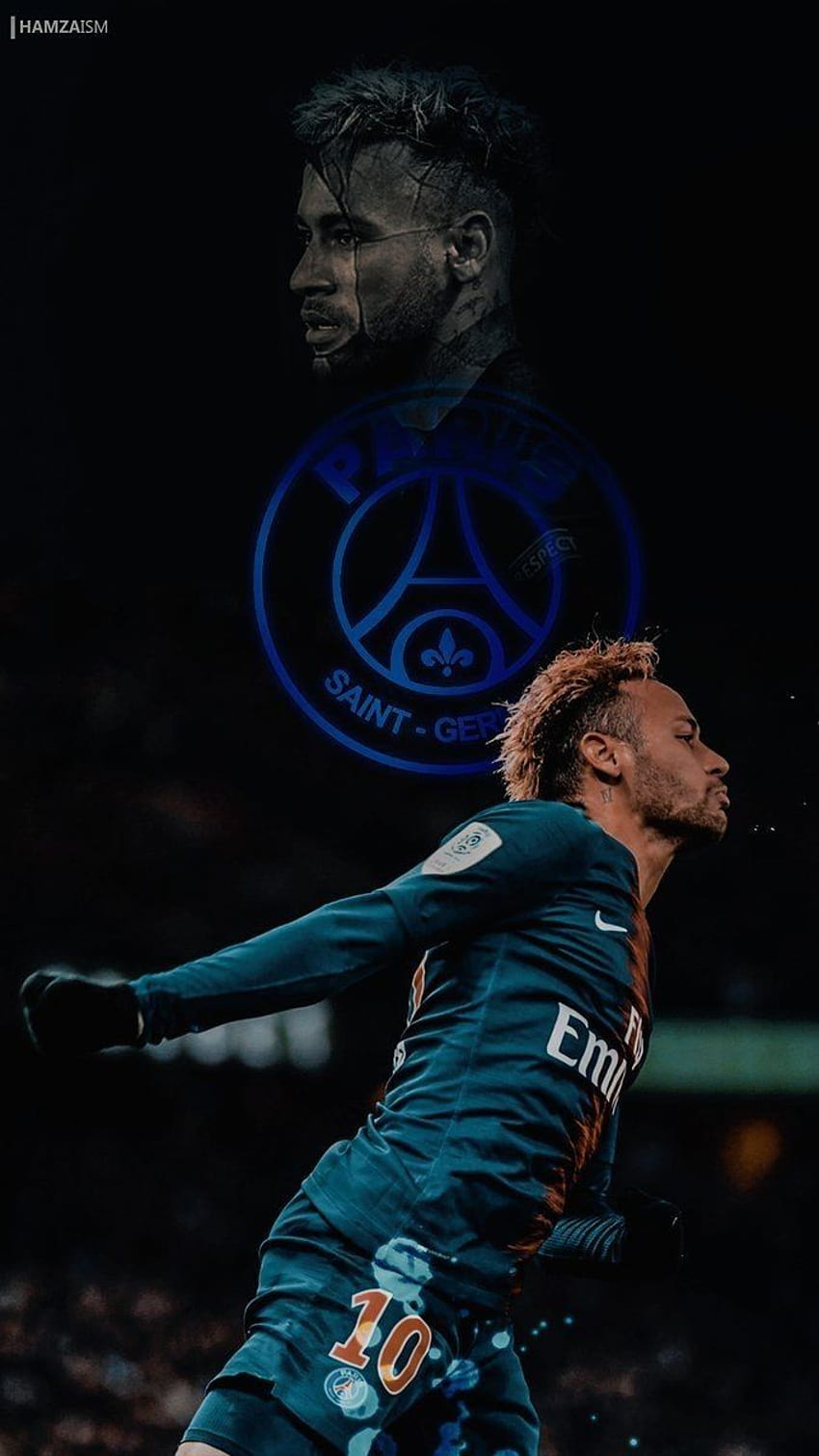 850x1511 Fc88641c75 psg black by 76 on zedge, neymar jr 2020 HD phone wallpaper