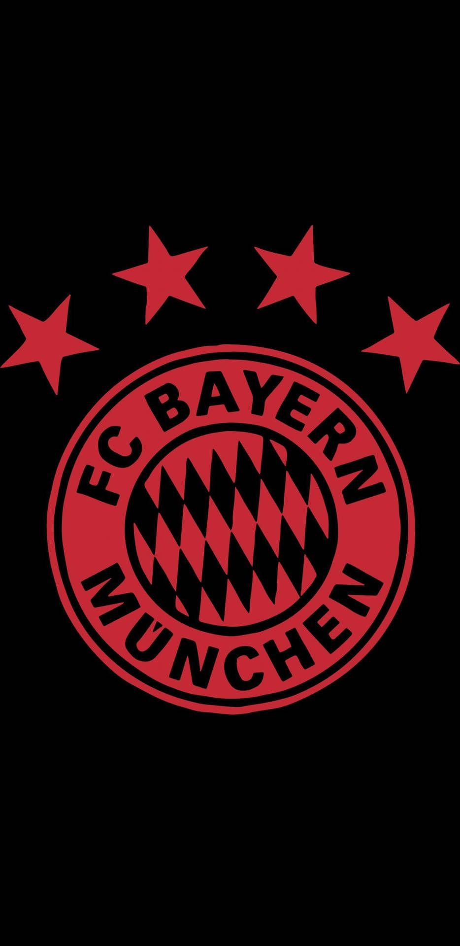 934x1920 Download Bayern Munich Logo Black Red Wallpaper