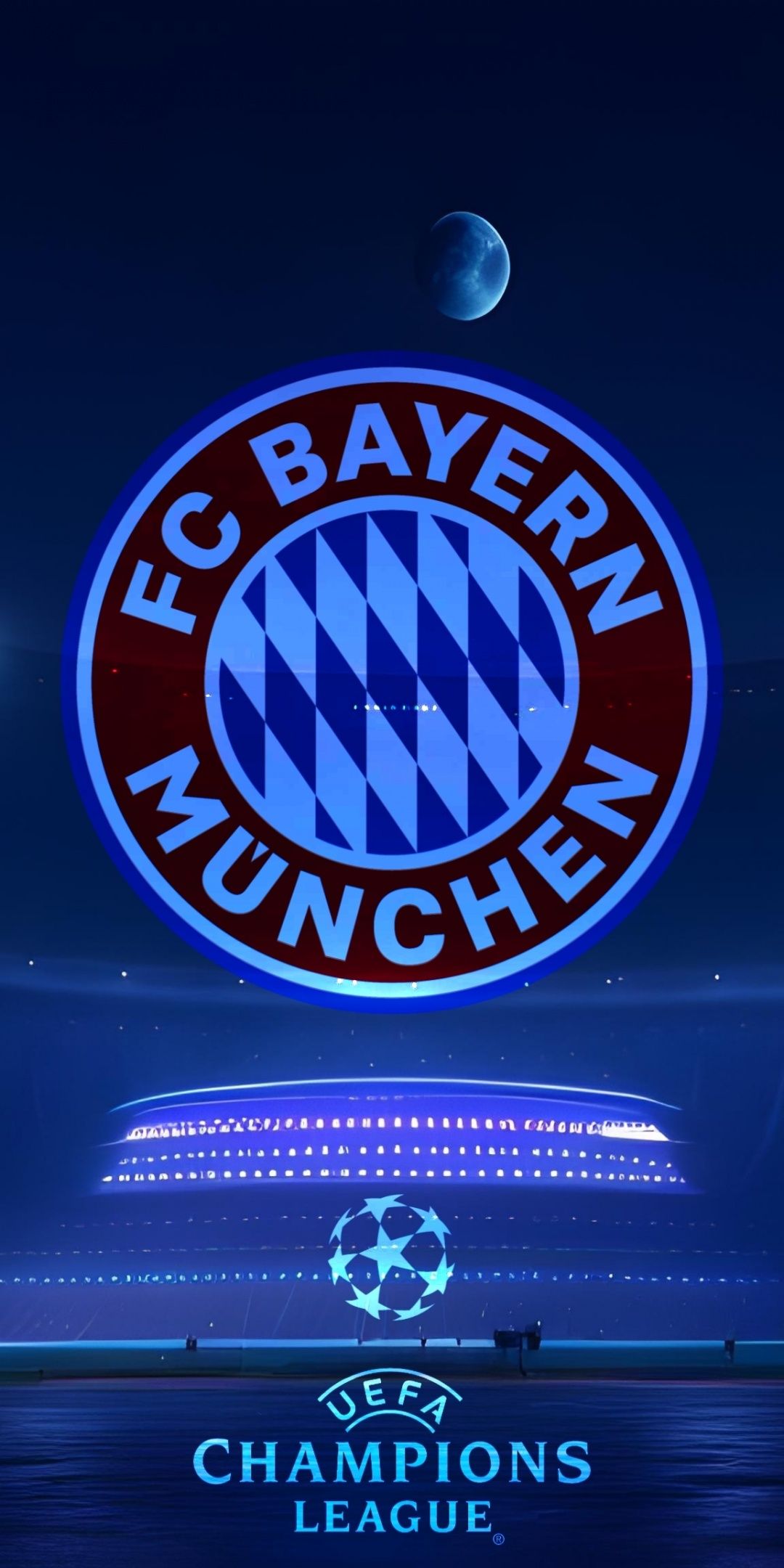 1080x2160 FC Bayern Munich Wallpaper 4K, UEFA Champions League