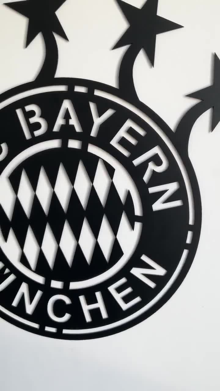 720x1280 FC Bayern Munich Metal Wall Art, Bayern Munich Logo Sign, Germany Football Team, Bundesliga Standings, Football Logo Metal, Unique Football Gift