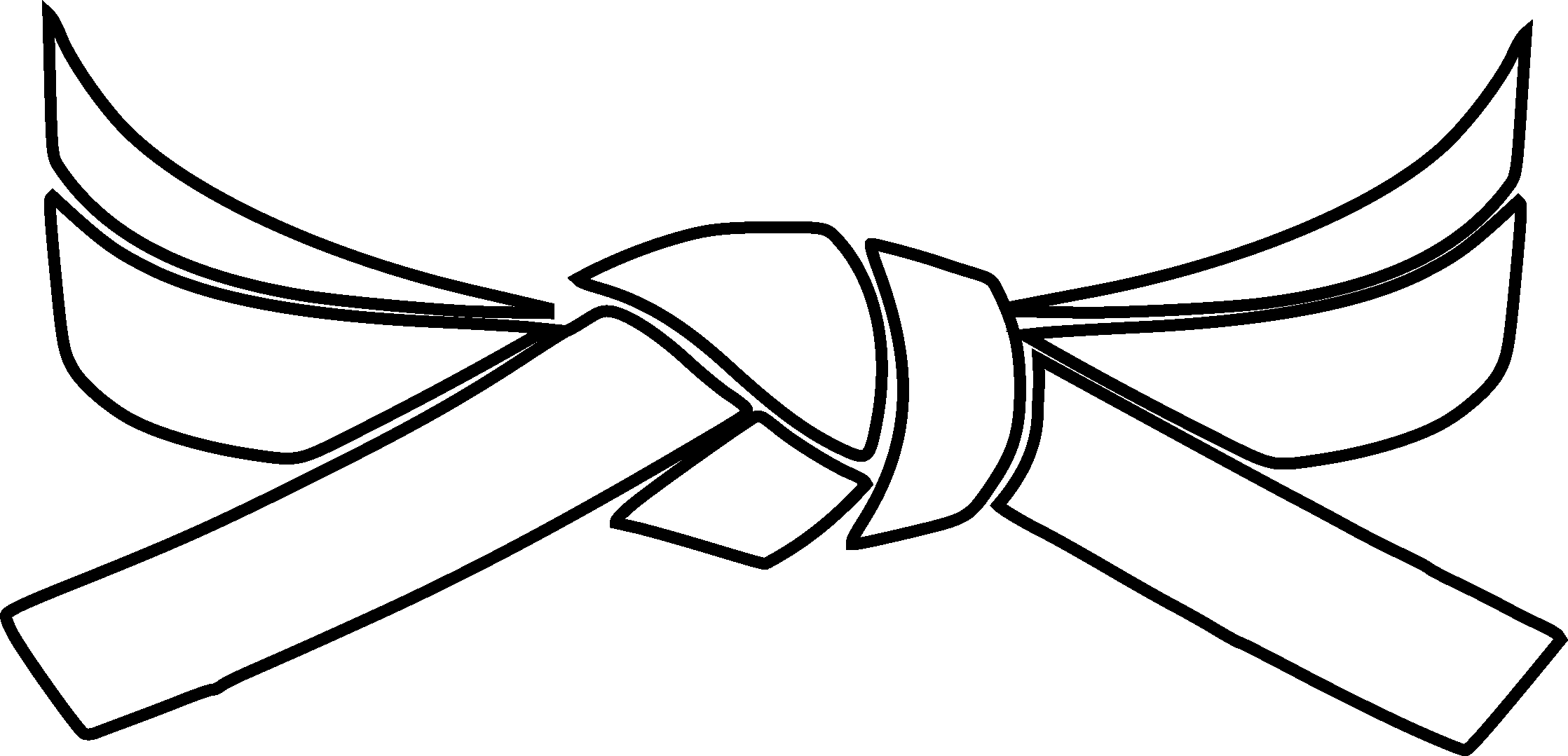 2237x1079 Taekwondo Drawing Karate Black Belt Transparent & PNG Clipart Free