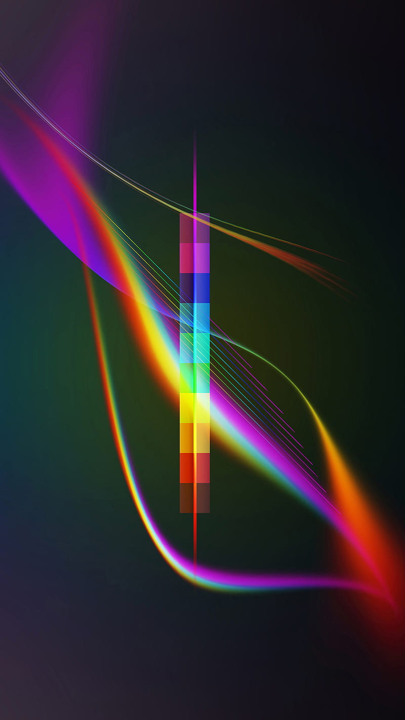 800x1422 Digital Prism, rainbow, HD phone wallpaper