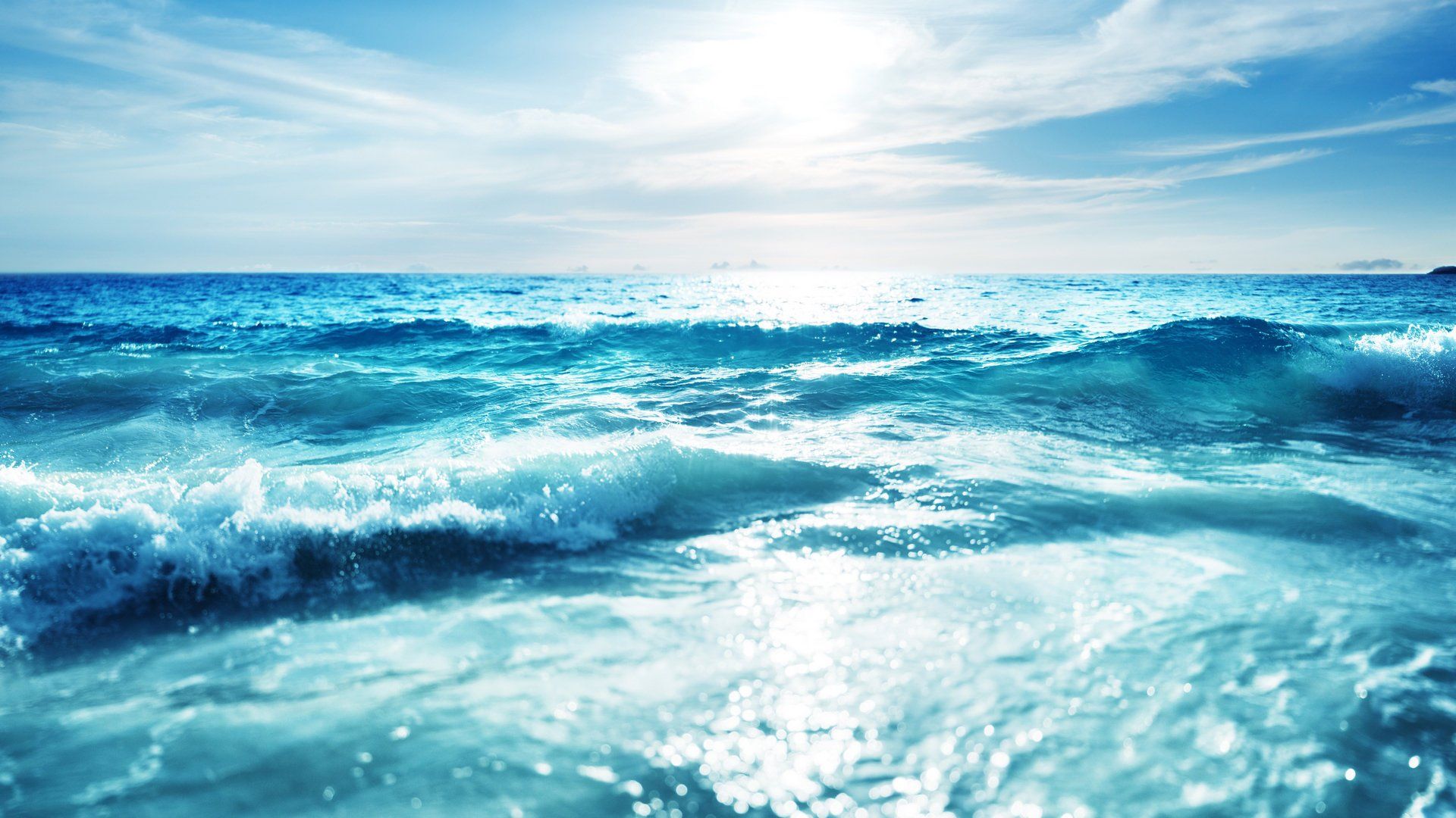 1920x1080 nature, Beauty, Landscape, Blue, Sea, Waves Wallpaper HD / Desktop and Mobile Background