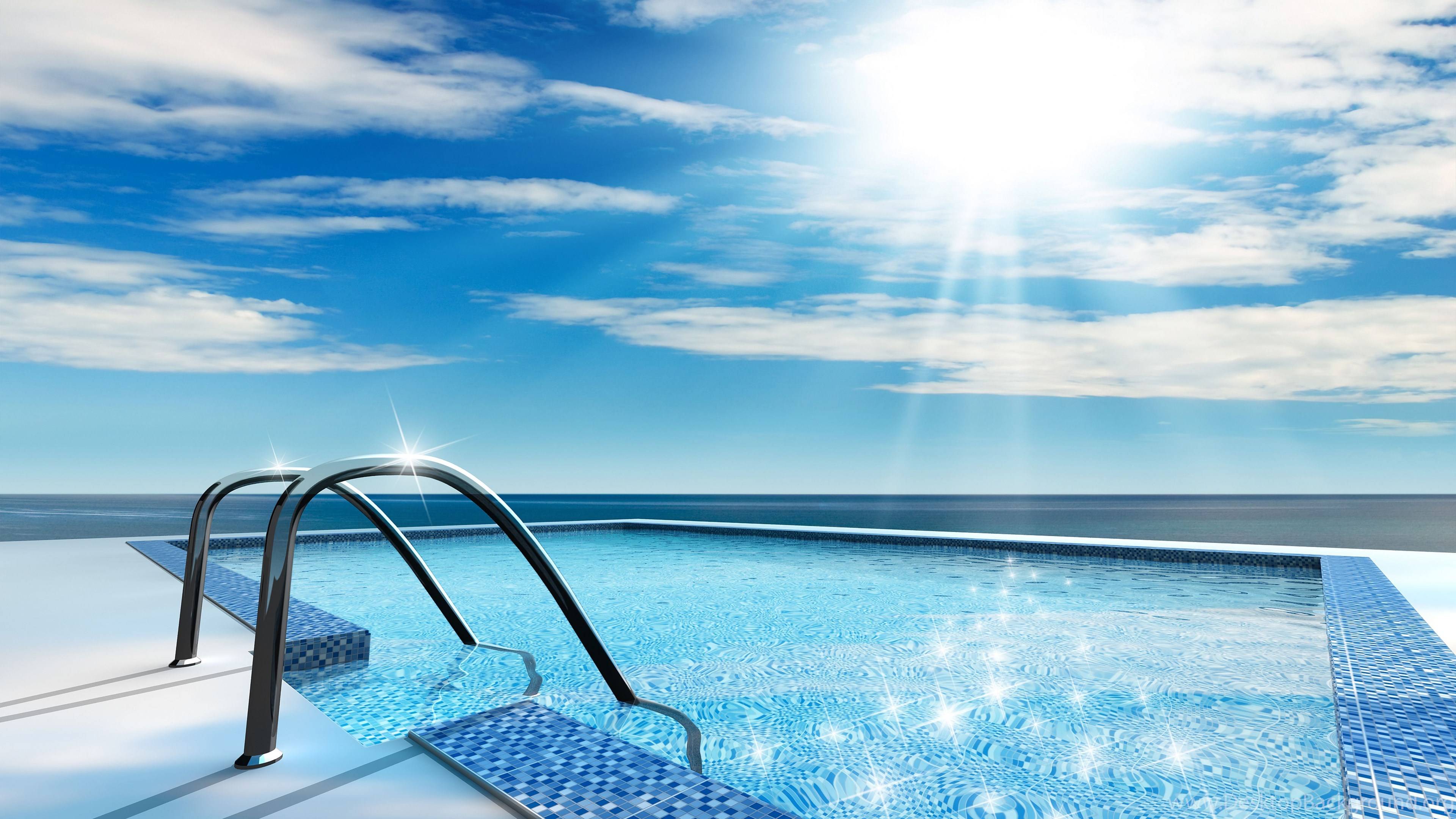 3840x2160 Athletes Swim, Dolphins, Swimming Pool, Weird Photo, HD