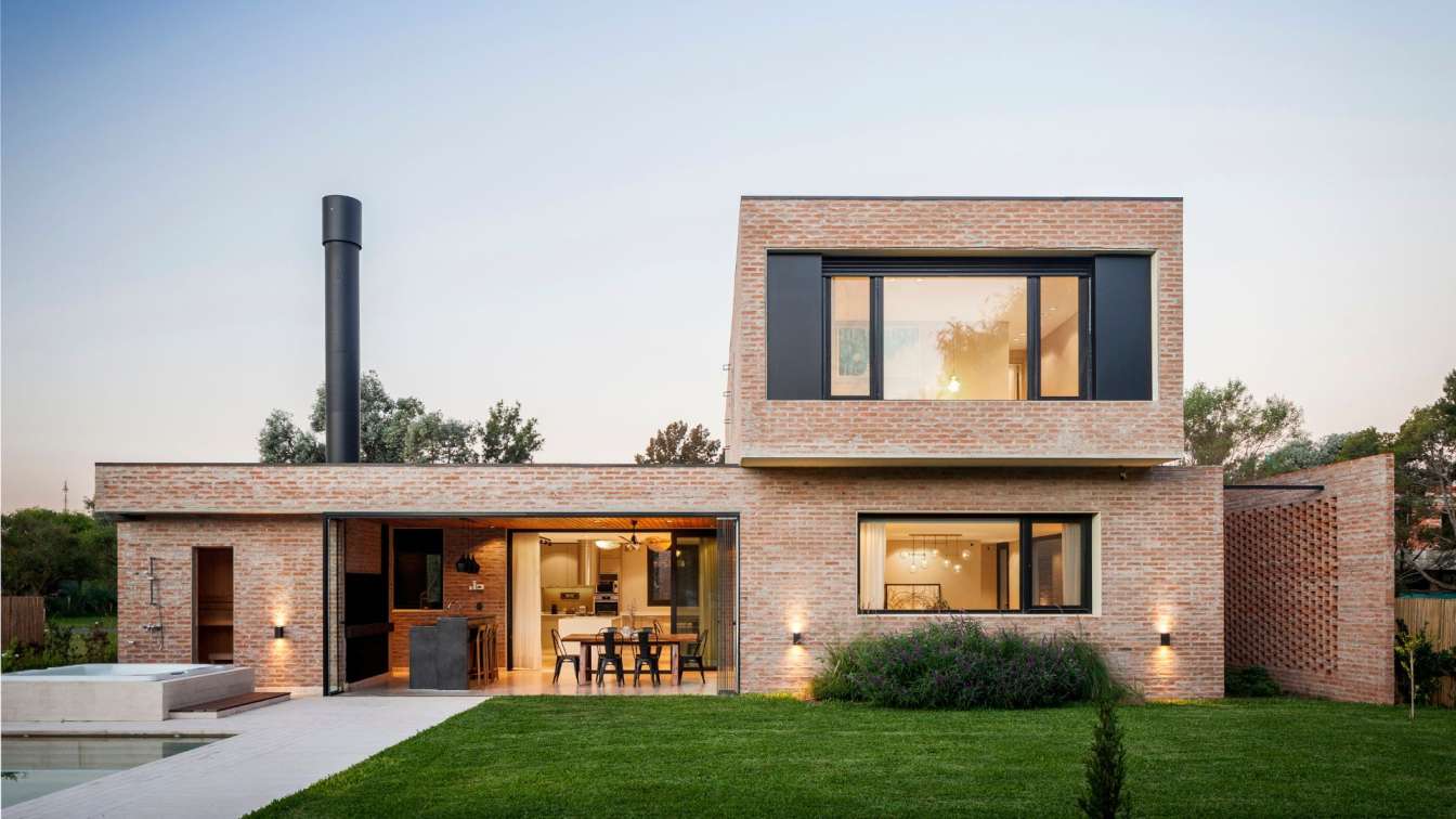 1344x756 Brick House, Pilar, Argentina by Martin. Houses