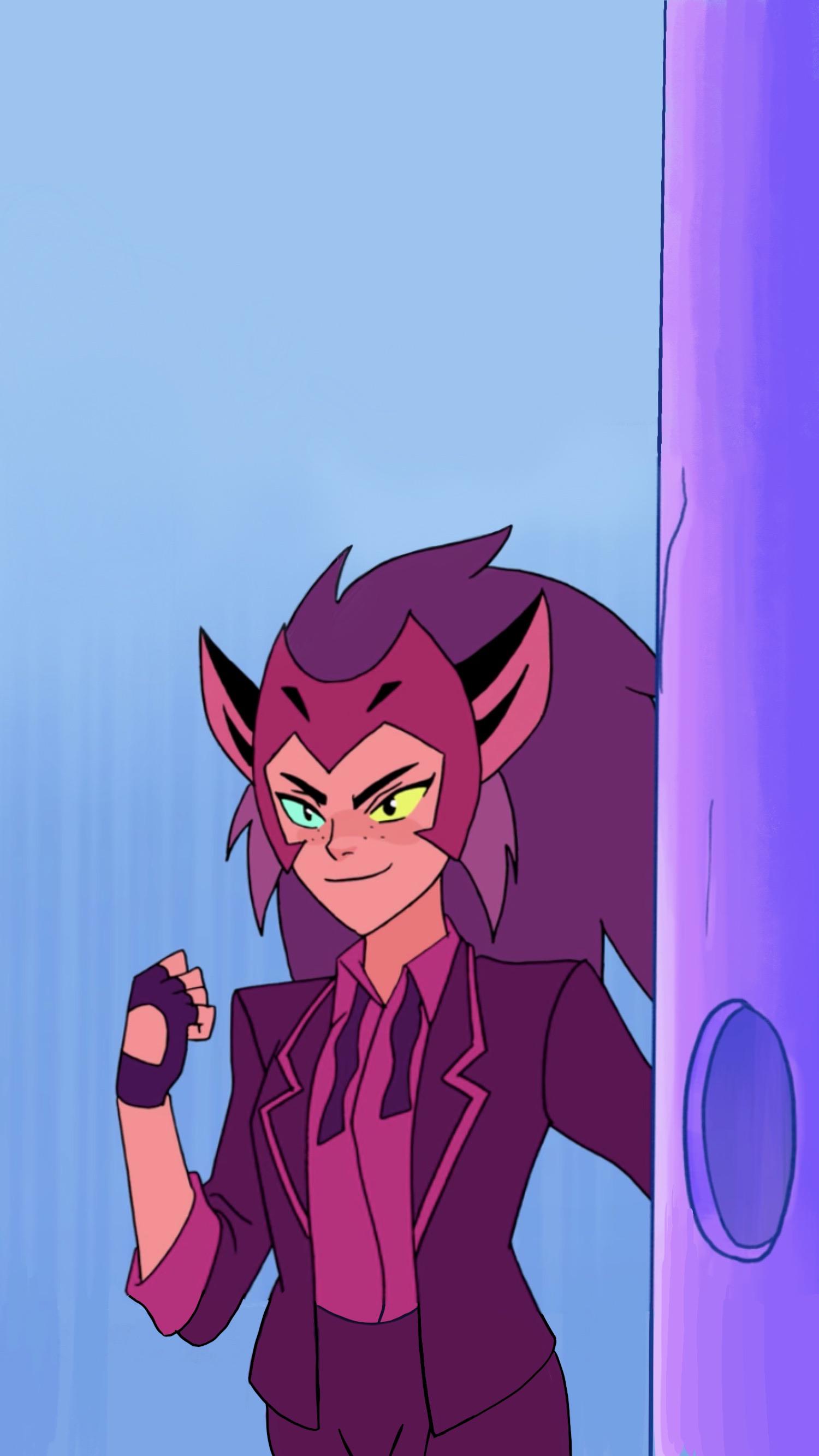 1500x2668 I extended this screencap vertically so I could use it as a mobile wallpaper because I need Catra in a suit to be the first thing I see when I wake up