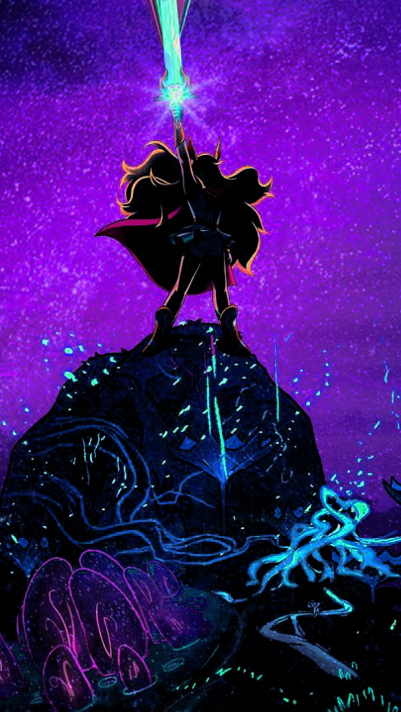 800x1422 Princess Of Power, Adora, Aesthetic, Catra, Catradora, Entrapta, Neon, She Ra, HD Phone Wallpaper