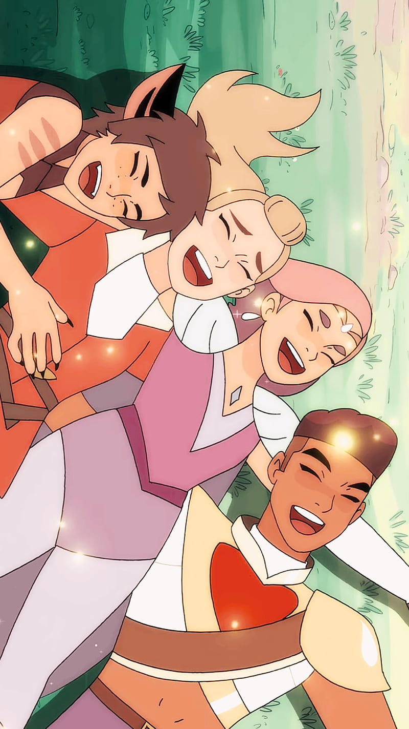 800x1423 Best Friend Squad, adora, bow, cartoon, catadora, catra, catradora, glimmer, HD phone wallpaper