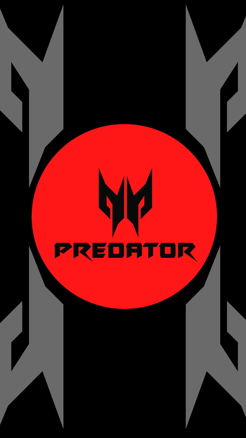 800x1422 Predator Acer, acer, black, game, games, minimal, predator, red, redgammer, HD phone wallpaper