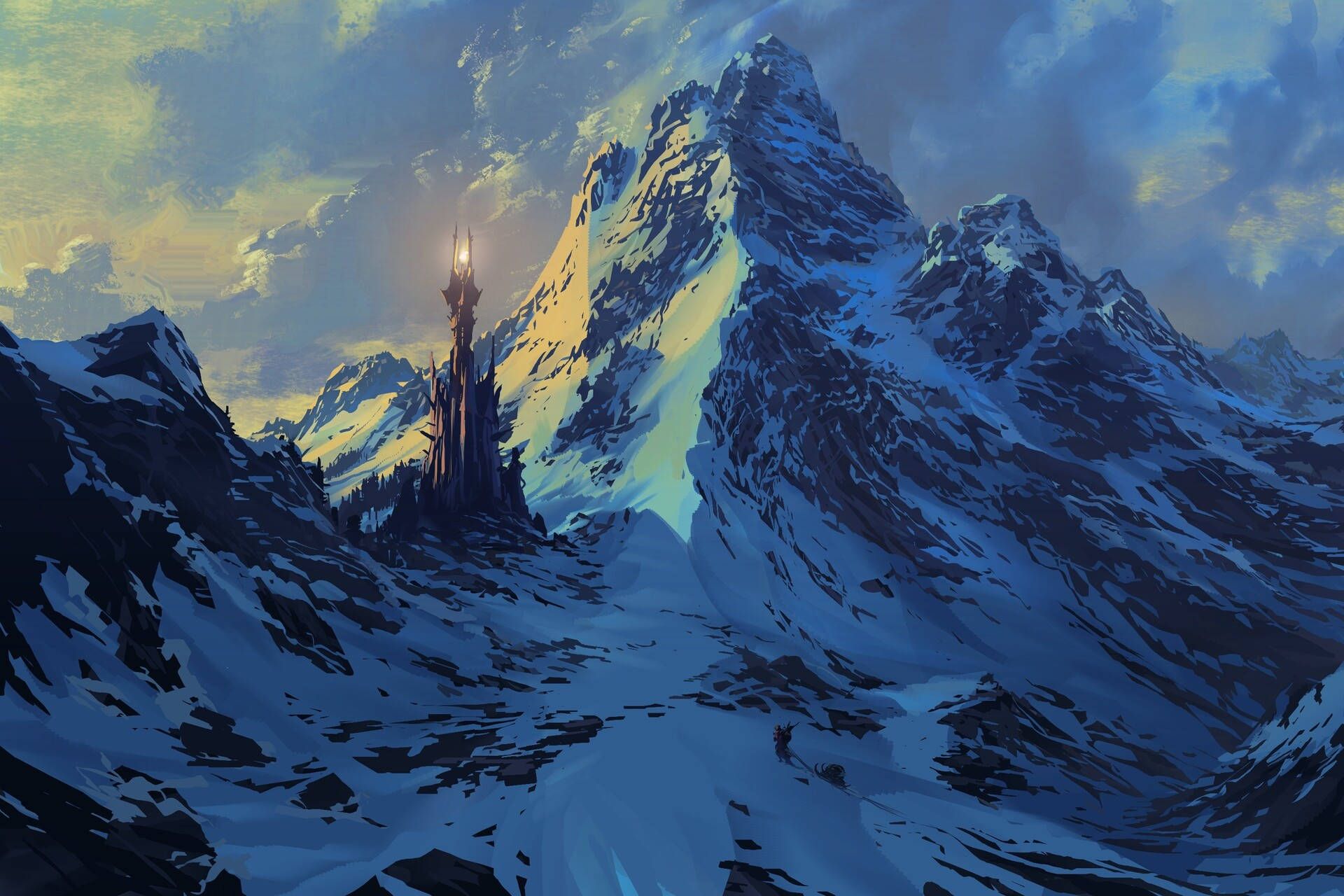 1920x1280 Snow Mountain Wallpaper