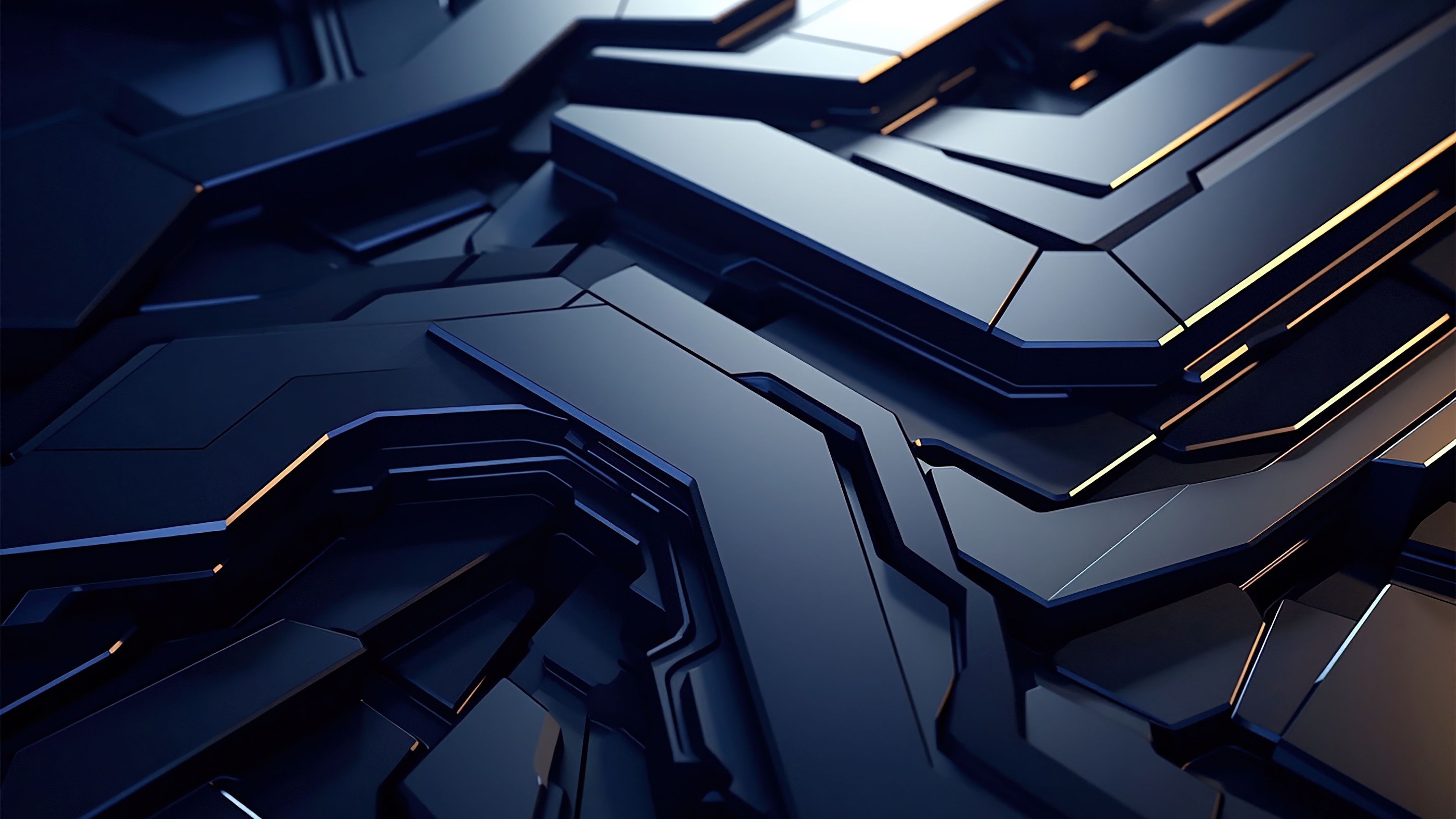 3840x2160 Futuristic Wallpaper 4K, 3D background, Surface, Render