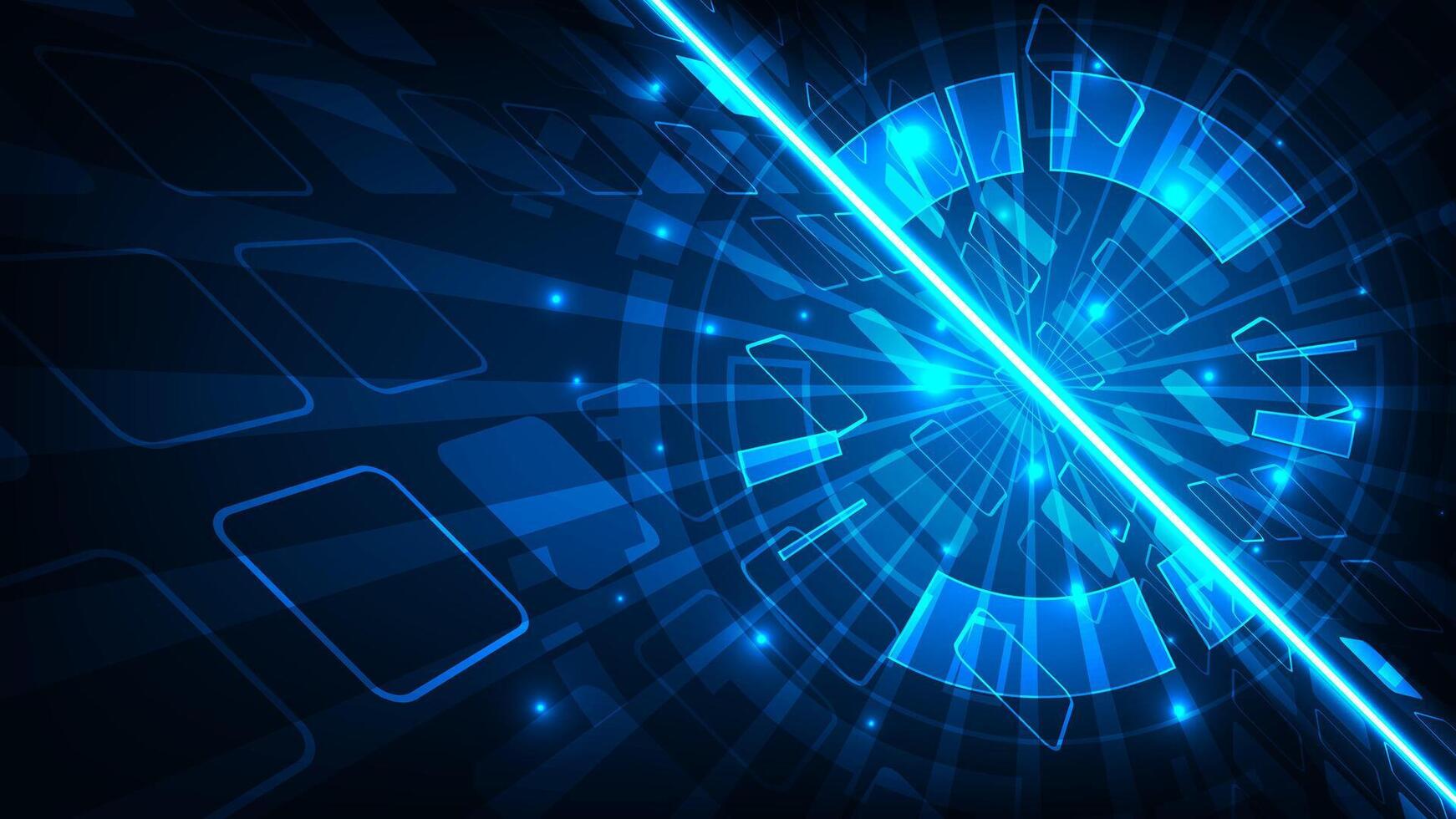 1742x980 Futuristic Blue Technology Background Design