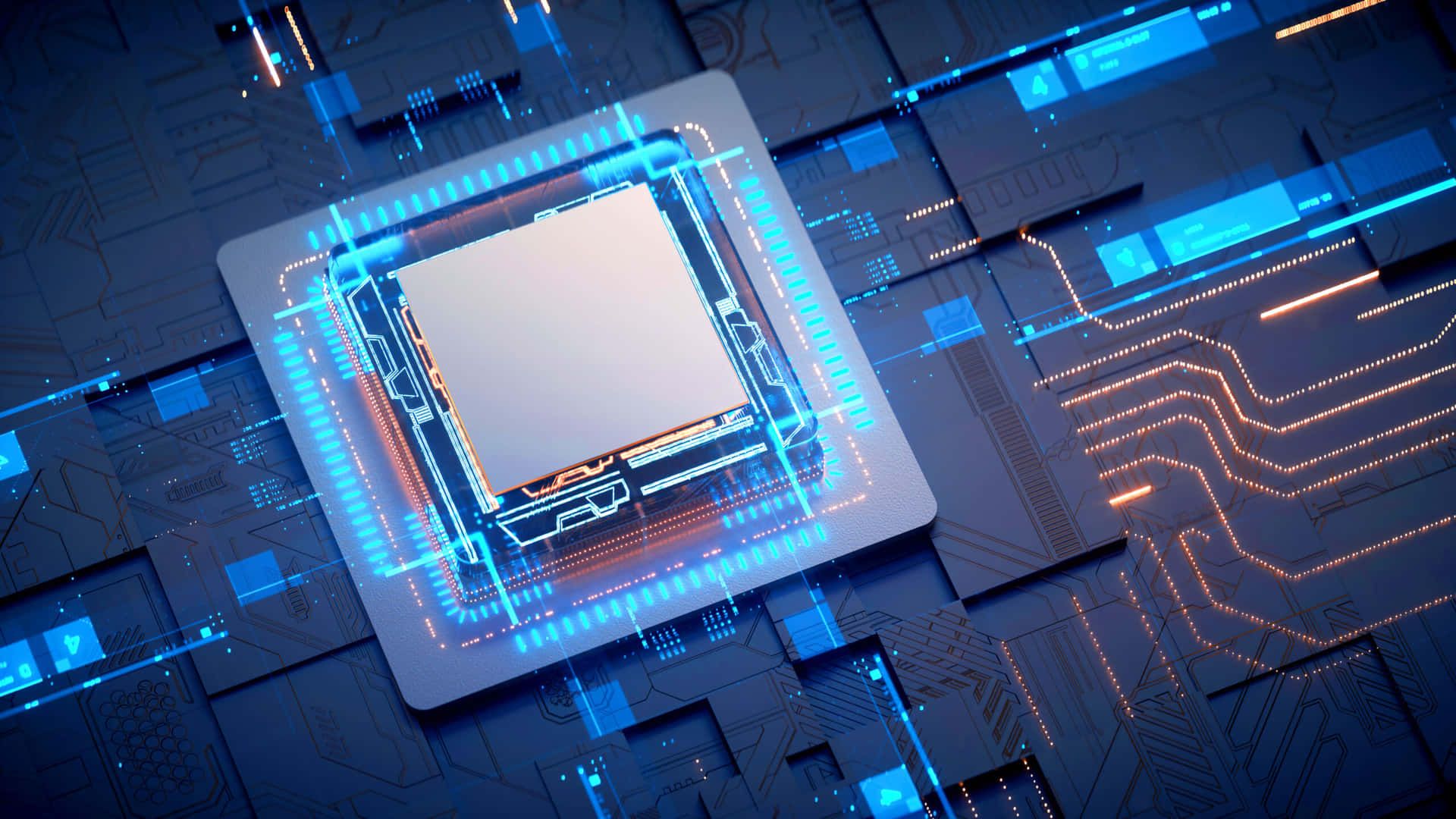 1920x1080 3D Technology Wallpaper