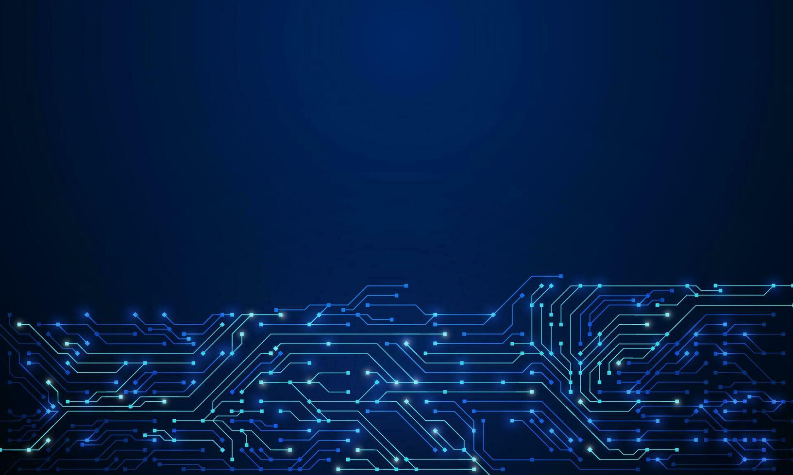 1633x980 Technology Abstract Circuit Board Texture Background. High Tech Futuristic Circuit Board Banner Wallpaper. Digital Data. Engineering Electronic Motherboard Illustration
