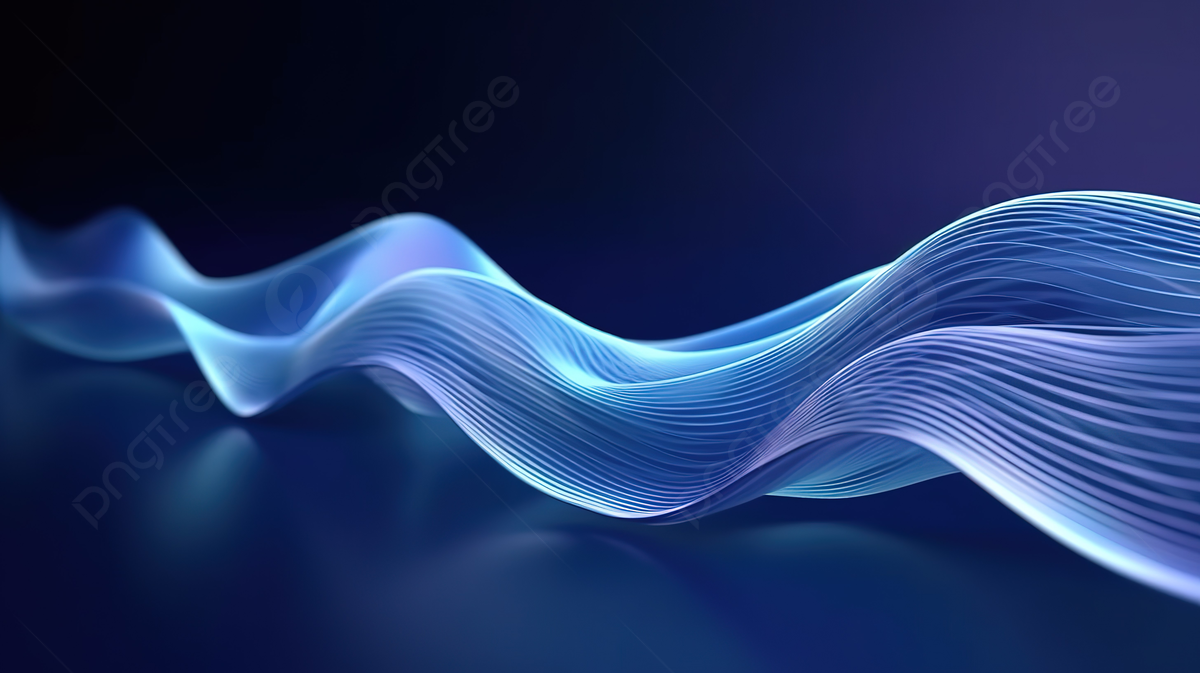 1200x673 Futuristic Dynamic Wave Technology Abstract Background With Big Data Visualization In A 3D Rendering On A Blue Background Photo And Picture For Free Download