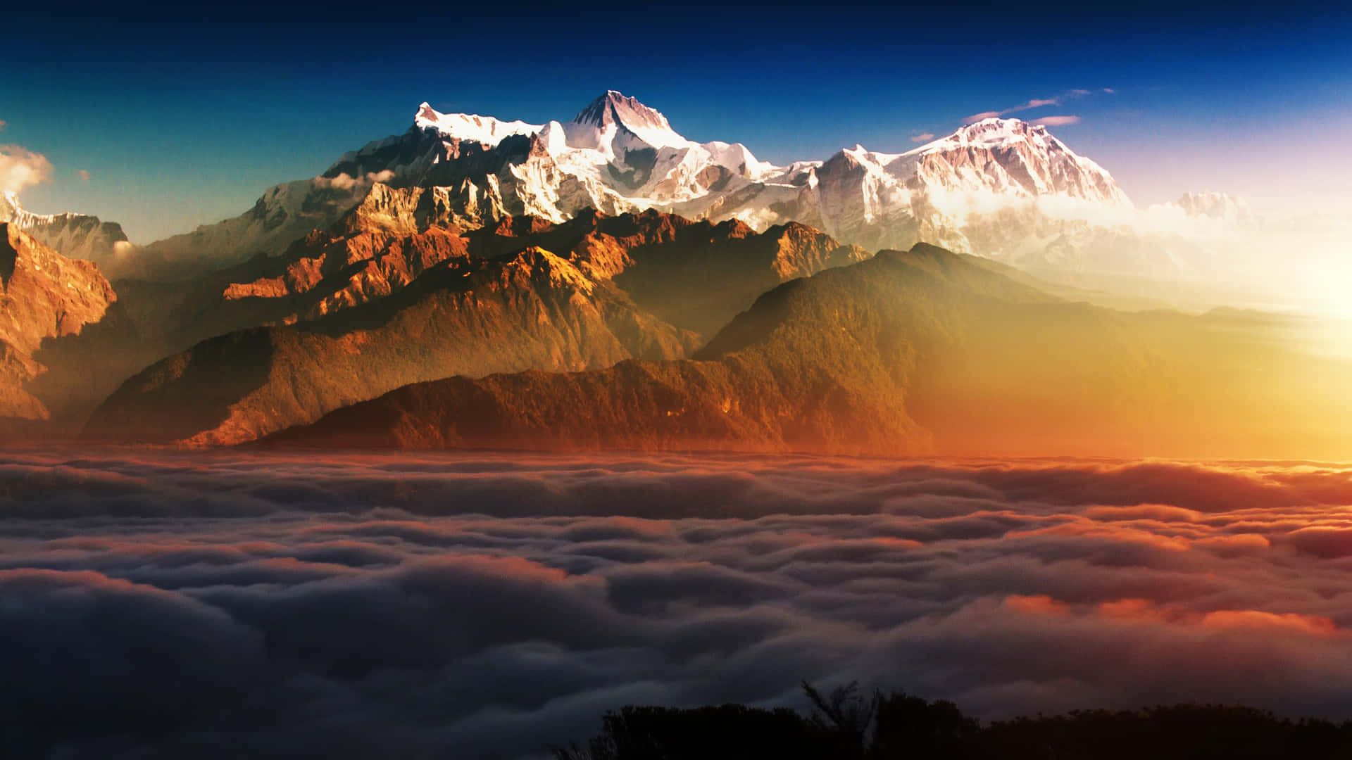 1920x1080 Download Awe Inspiring 4K Mountain View Wallpaper