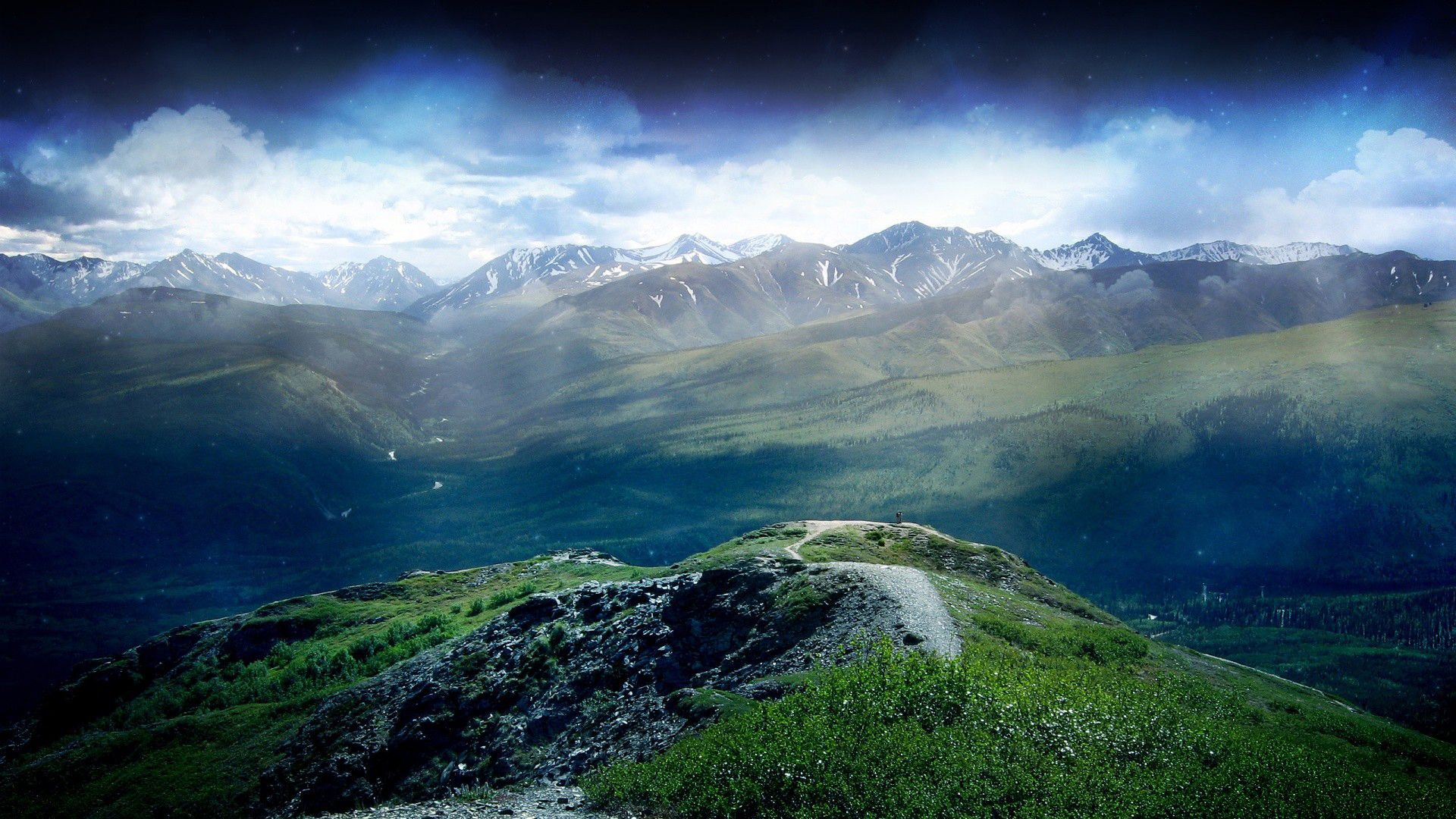 1920x1080 Beautiful Mountain Scenery View HD Nature Wallpaper