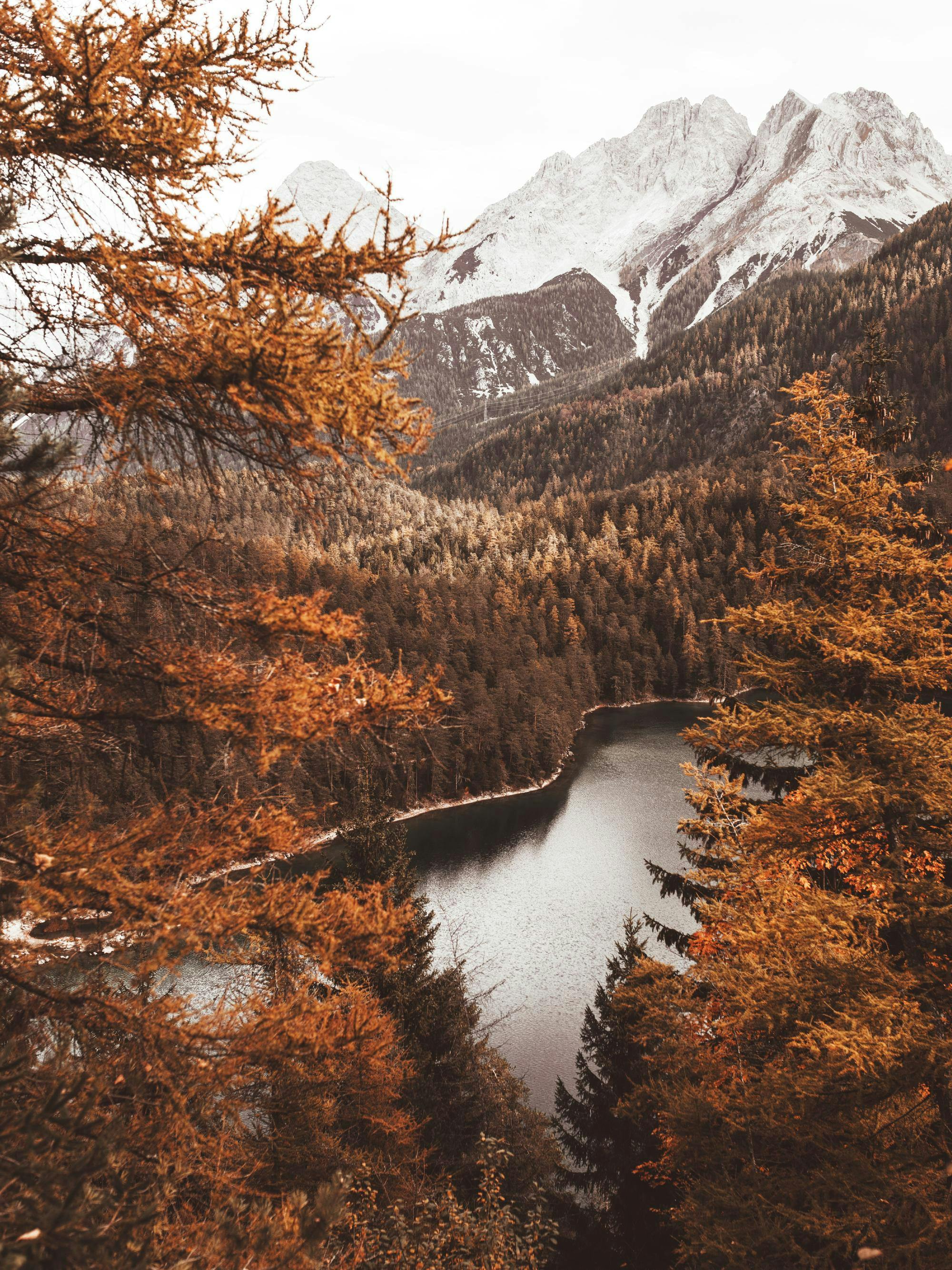 2000x2667 Lake View Poster with Autumn Mountain Lake View. Poster Store US