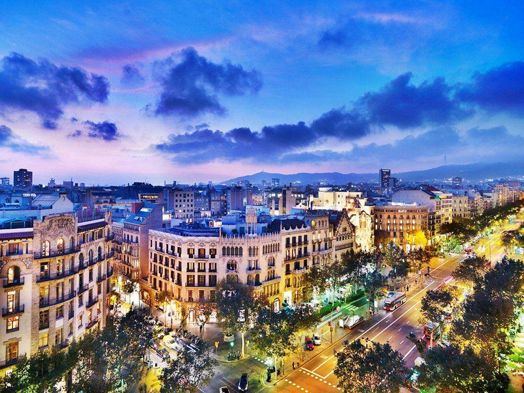1024x768 Barcelona City Wallpaper