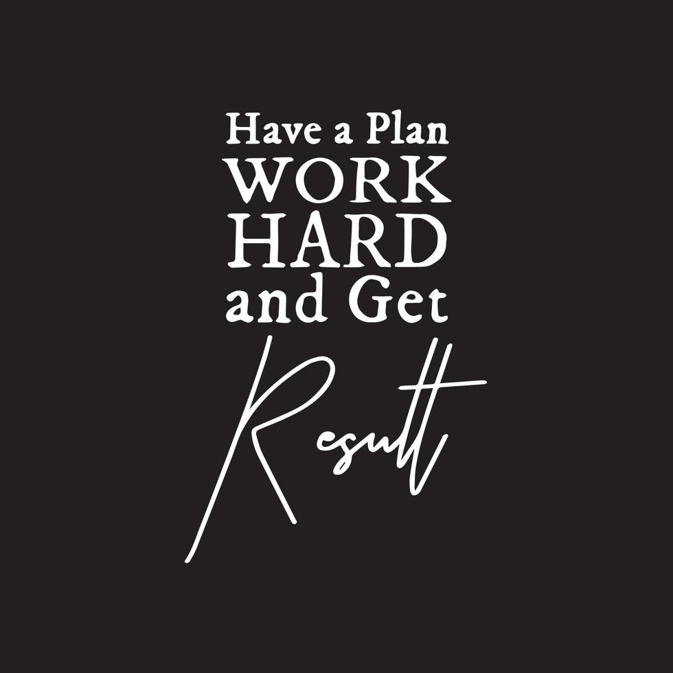 980x980 Motivational Entrepreneur Typography quotes. Have a plan, Work hard, and get results